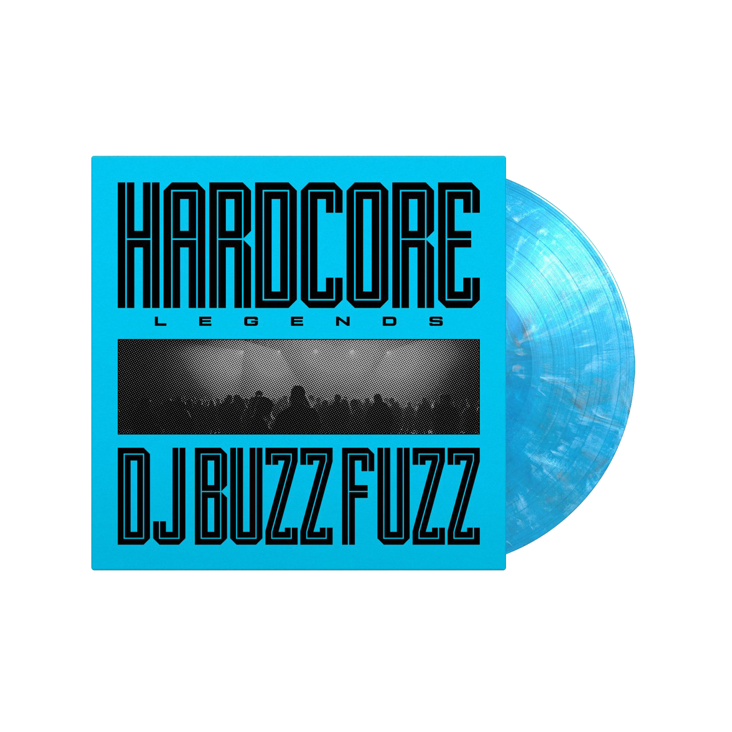 DJ Buzz Fuzz - Hardcore Legends: Blue, White + Black Marbled Vinyl LP