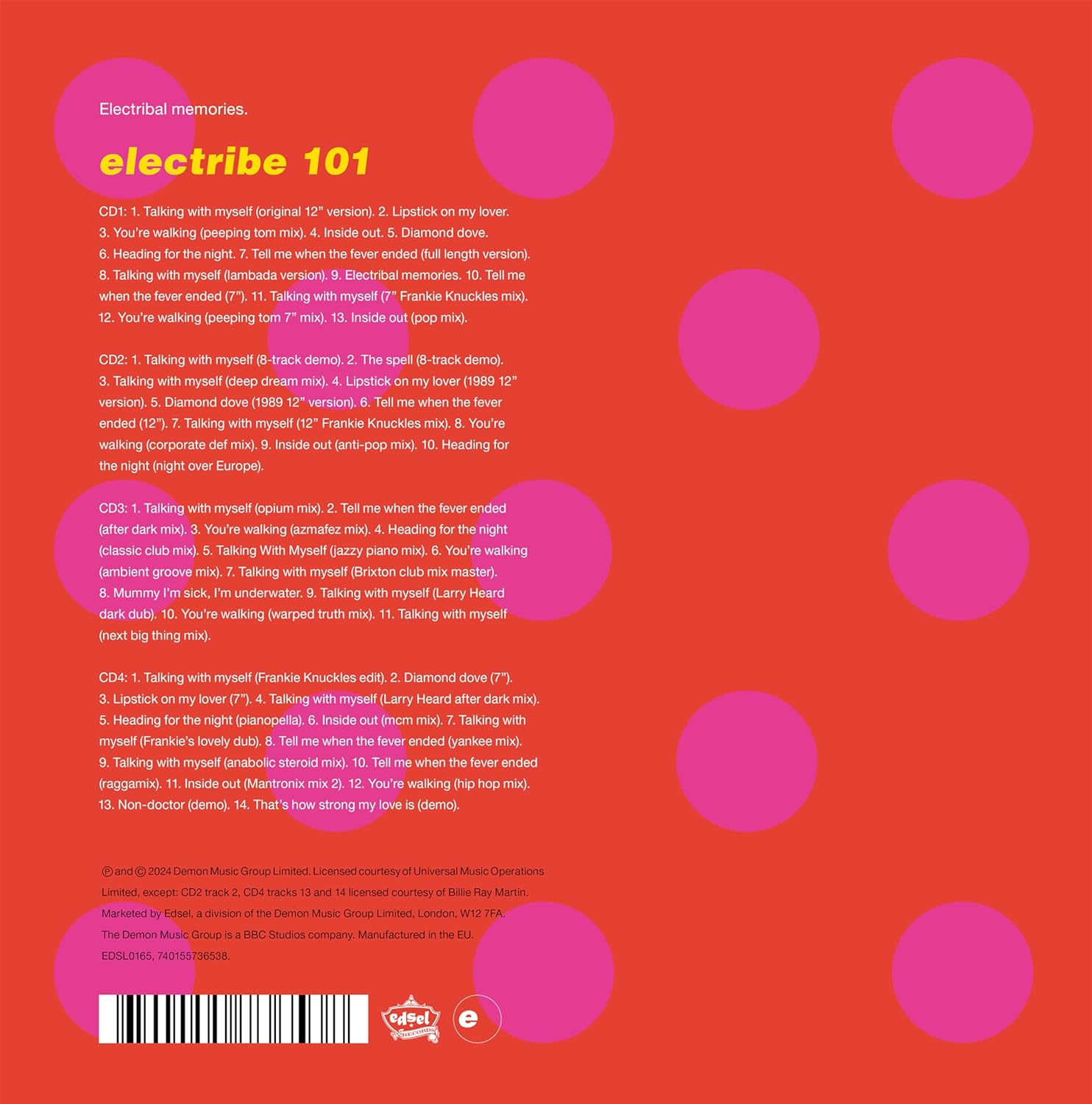 Electribe 101 - Electribal Memories: 4CD