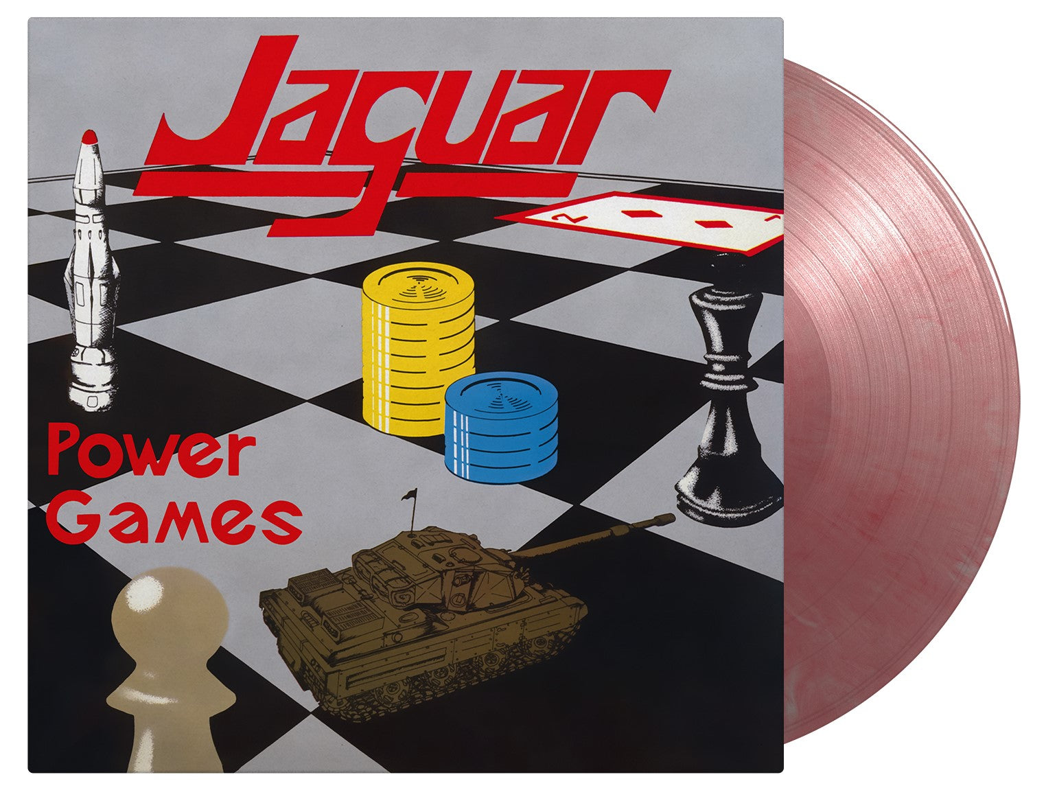 Jaguar - Power Games: Limited Red & Silver Mixed Vinyl LP