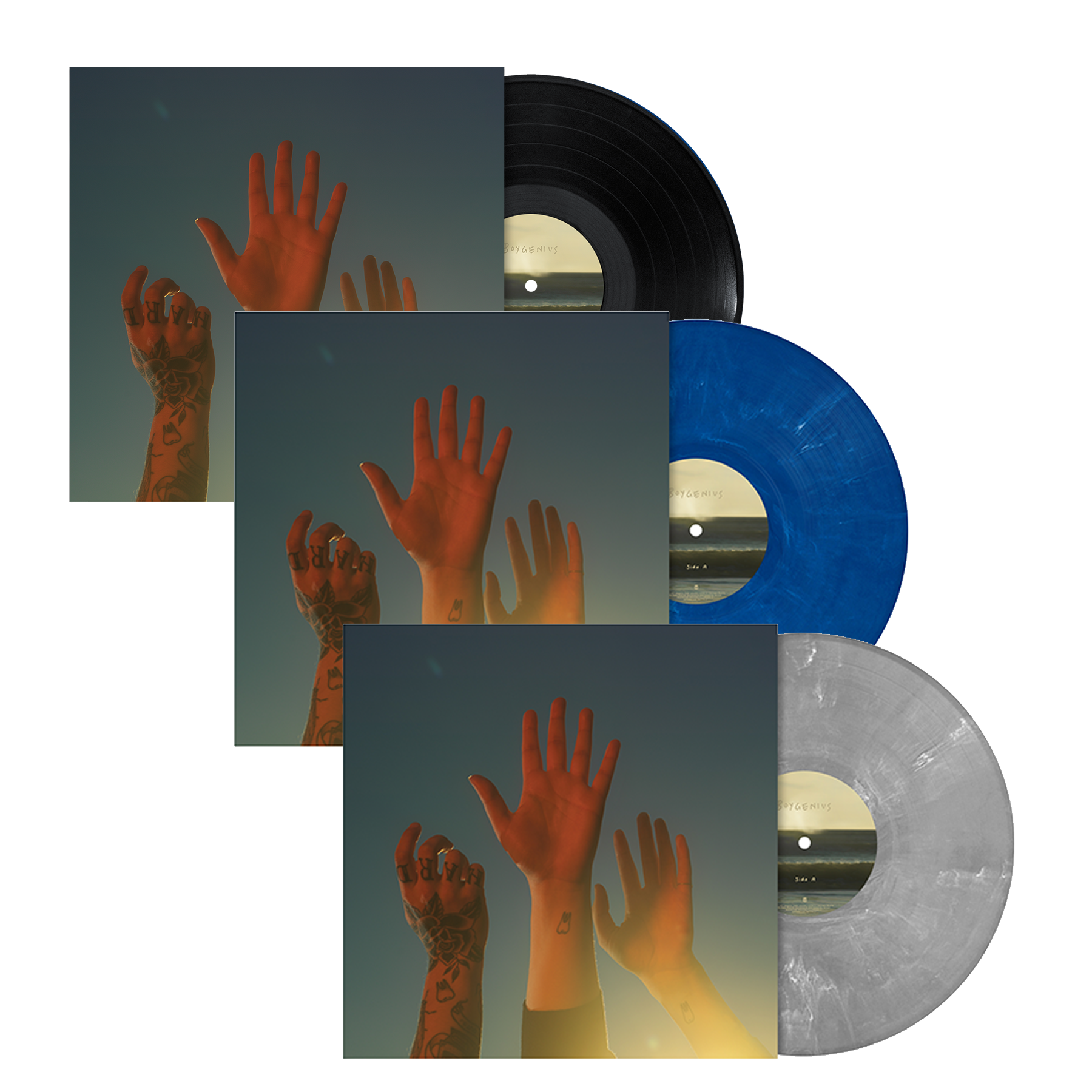 the record: Limited Blue, Limited Silver + Black Vinyl LP