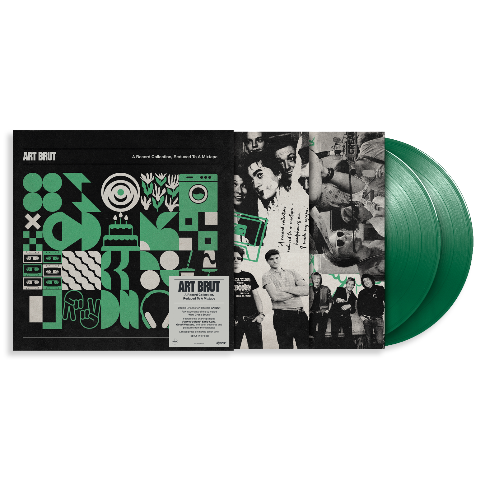 Art Brut - A Record Collection, Reduced To A Mixtape: Limited Green Vinyl 2LP