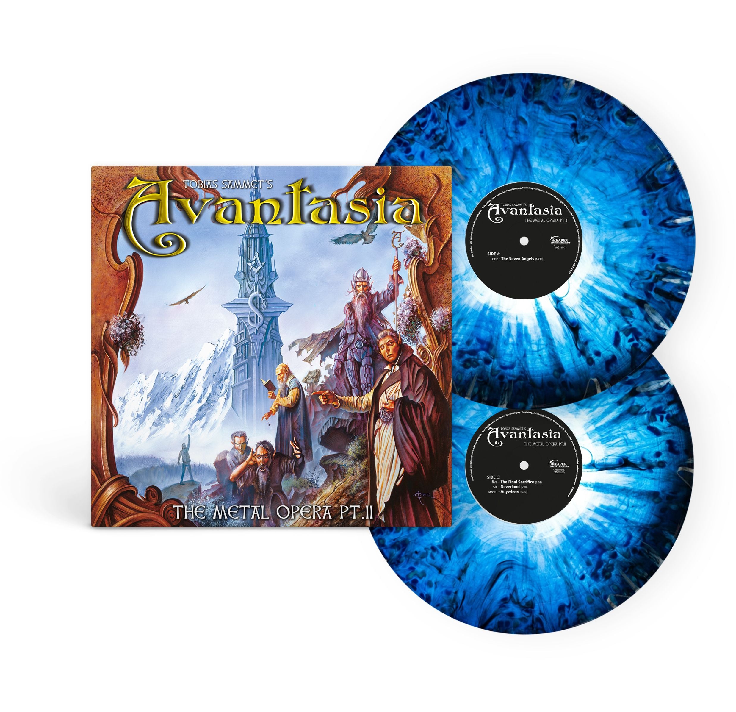 Avantasia - The Metal Opera Pt II (25 Years Edition): Blue Black Swirl Effect Vinyl 2LP