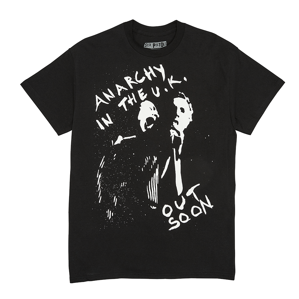 Sex Pistols - Anarchy in the UK Out Soon Black T-Shirt