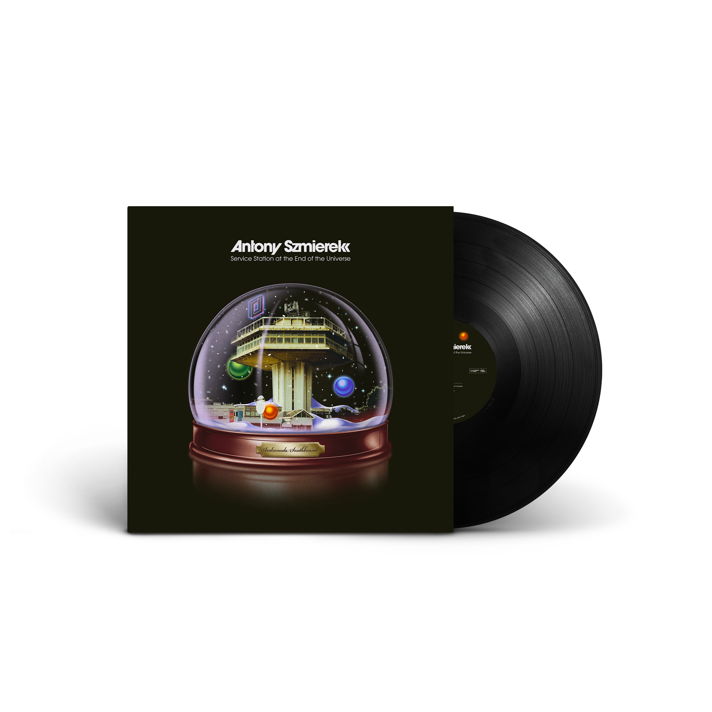 Service Station At The End Of The Universe: Black Vinyl LP + Signed Art Card
