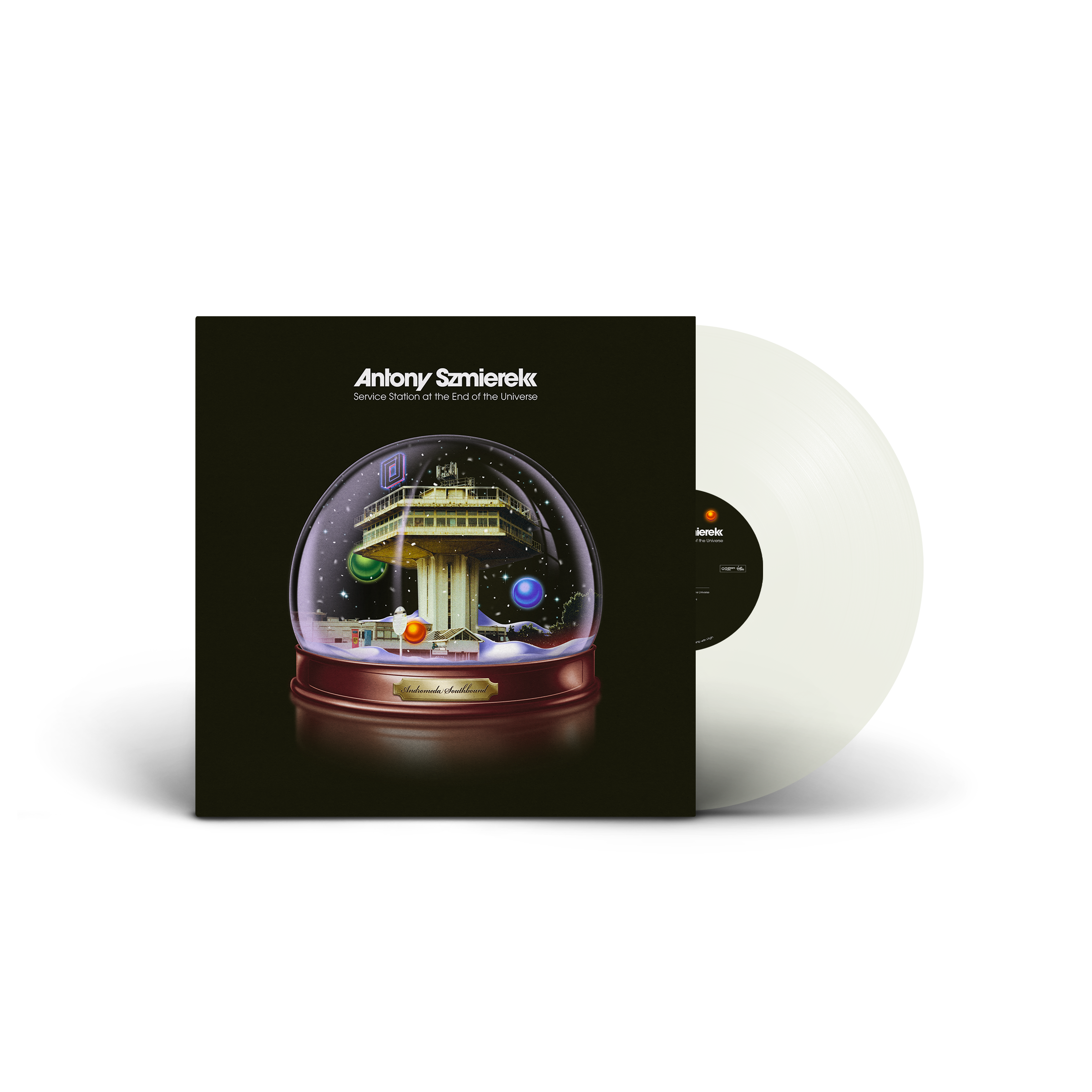 Service Station At The End Of The Universe: Clear Vinyl LP + Signed Art Card