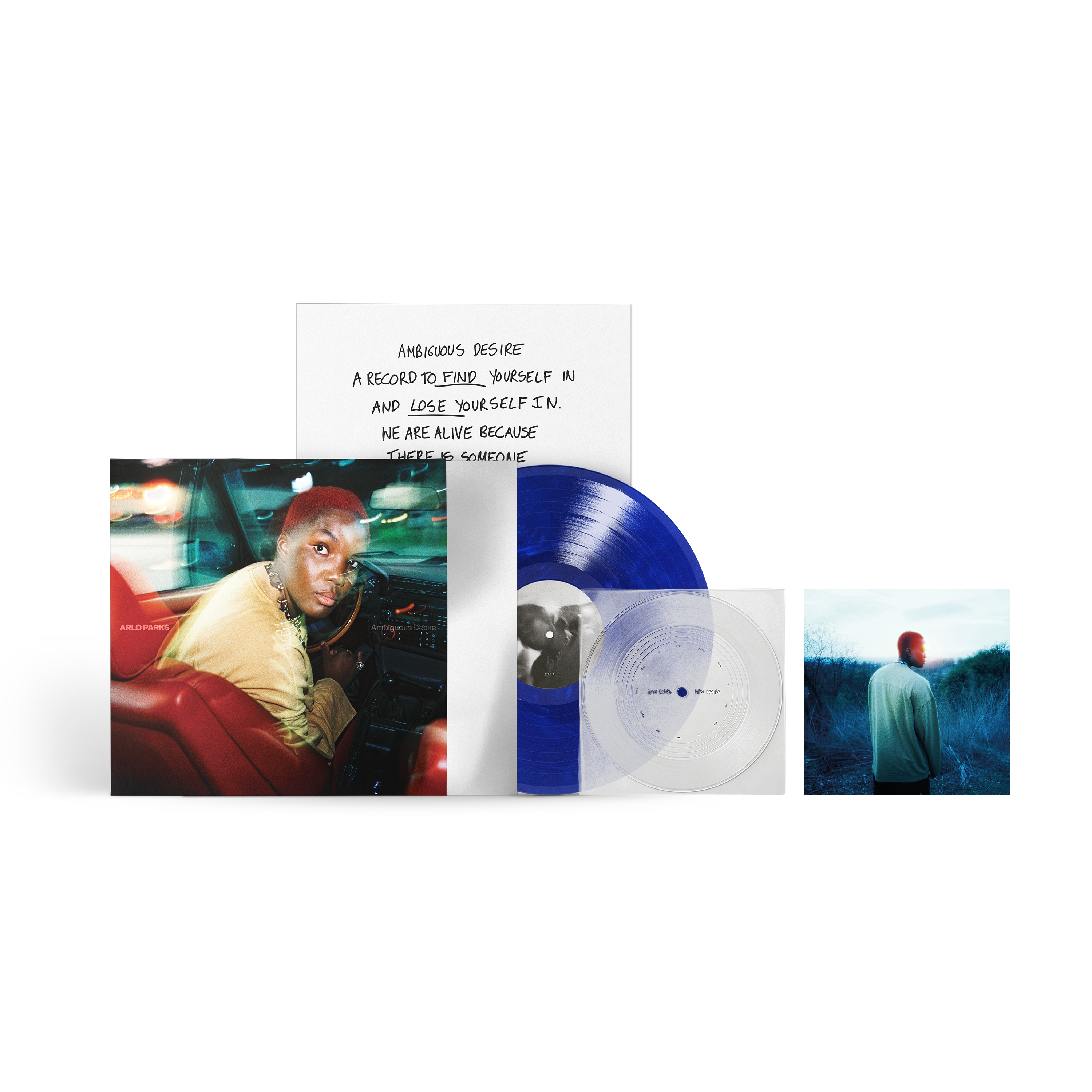 Ambiguous Desire: Marble Blue Vinyl LP & Exclusive Clear 7" Flexi Disc + Signed Print [200 Only]