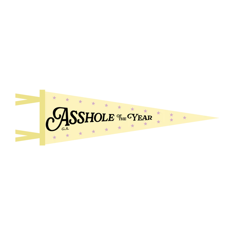 Gracie Abrams - Asshole of the Year Pennant Flag