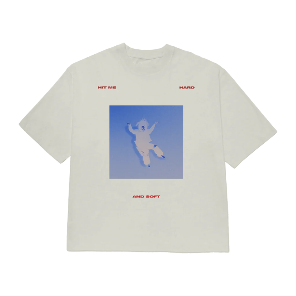 Billie Eilish - Falling Scatter Text White T-shirt