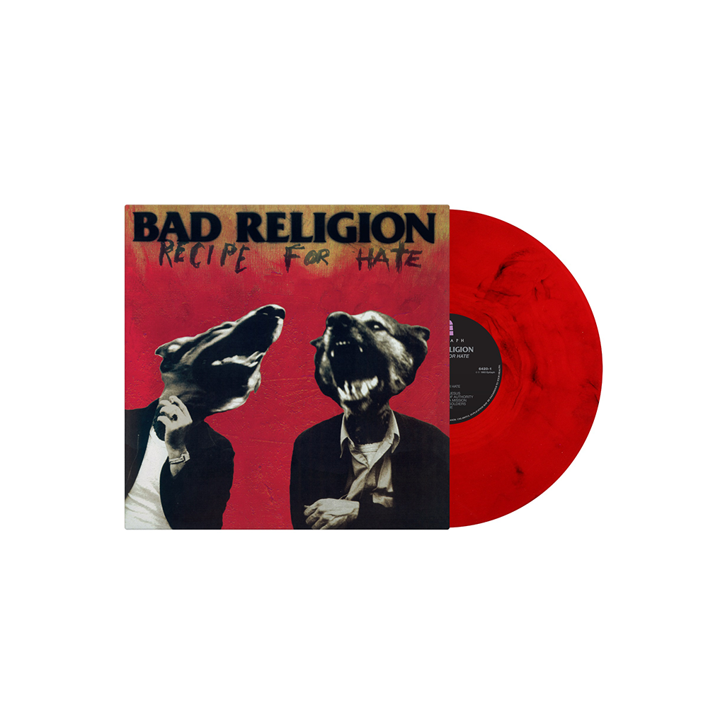 Bad Religion - Recipe For Hate (30th Anniversary Edition): Limited Red + Black Smoke Coloured Vinyl LP
