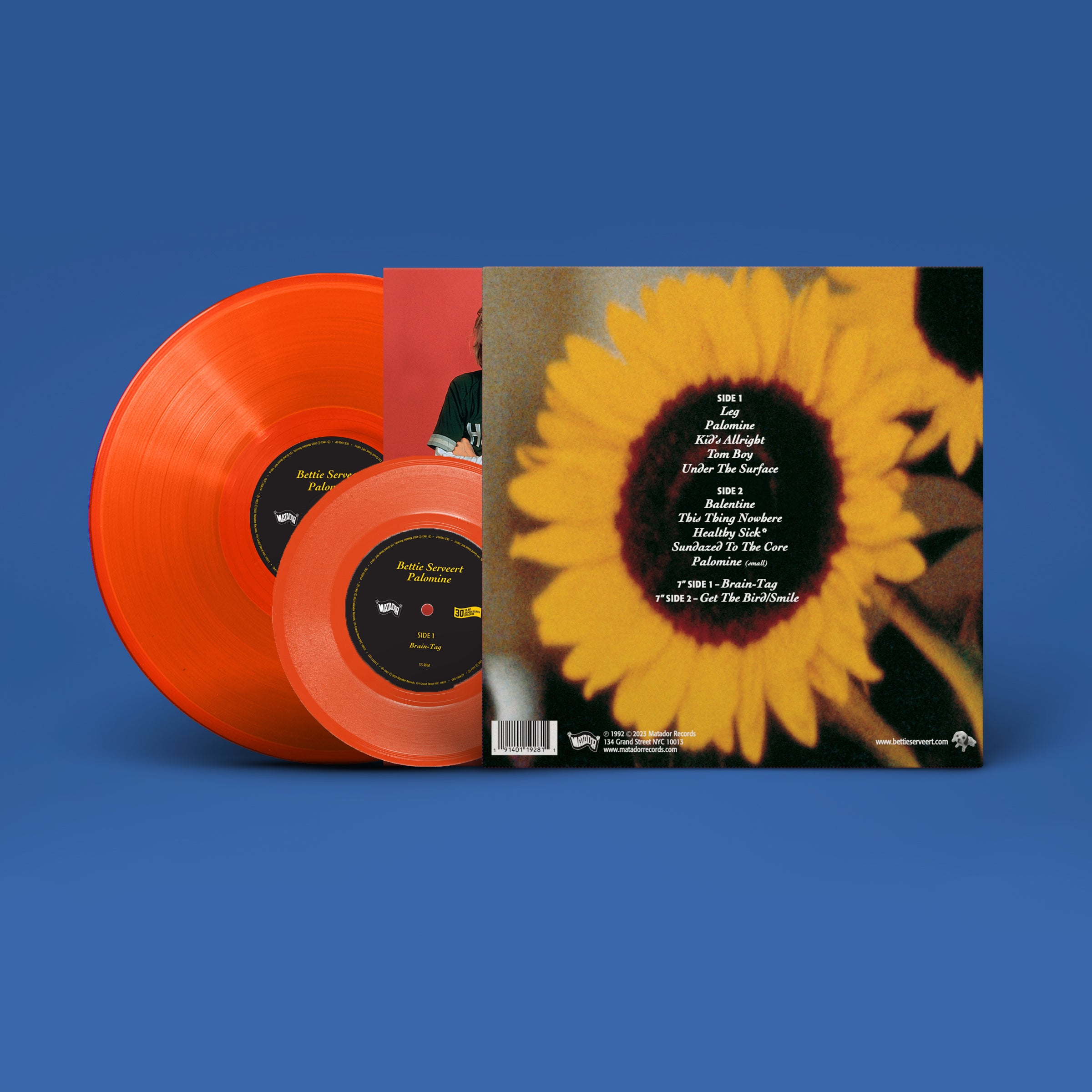 Bettie Serveert - Palomine (30th Anniversary): Deluxe Edition Orange Vinyl LP + Vinyl 7"