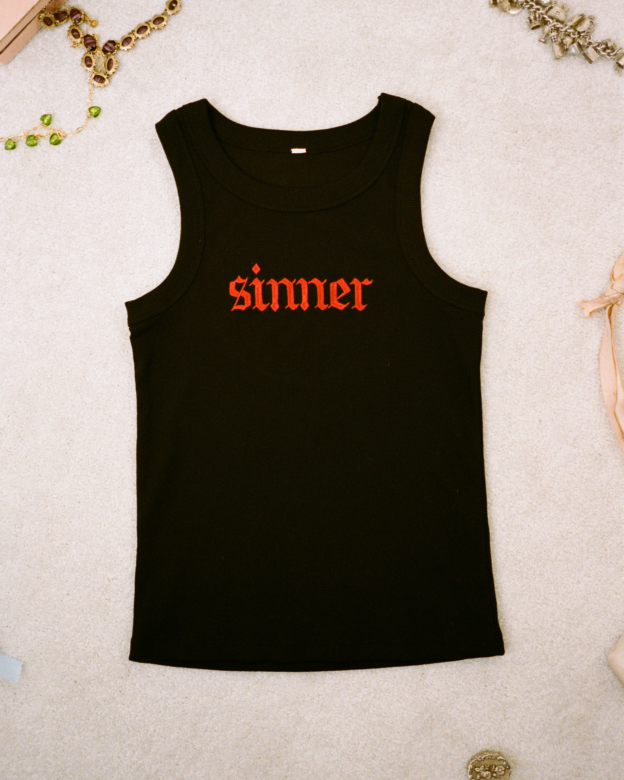 The Last Dinner Party - Black Sinner Embroidered Vest