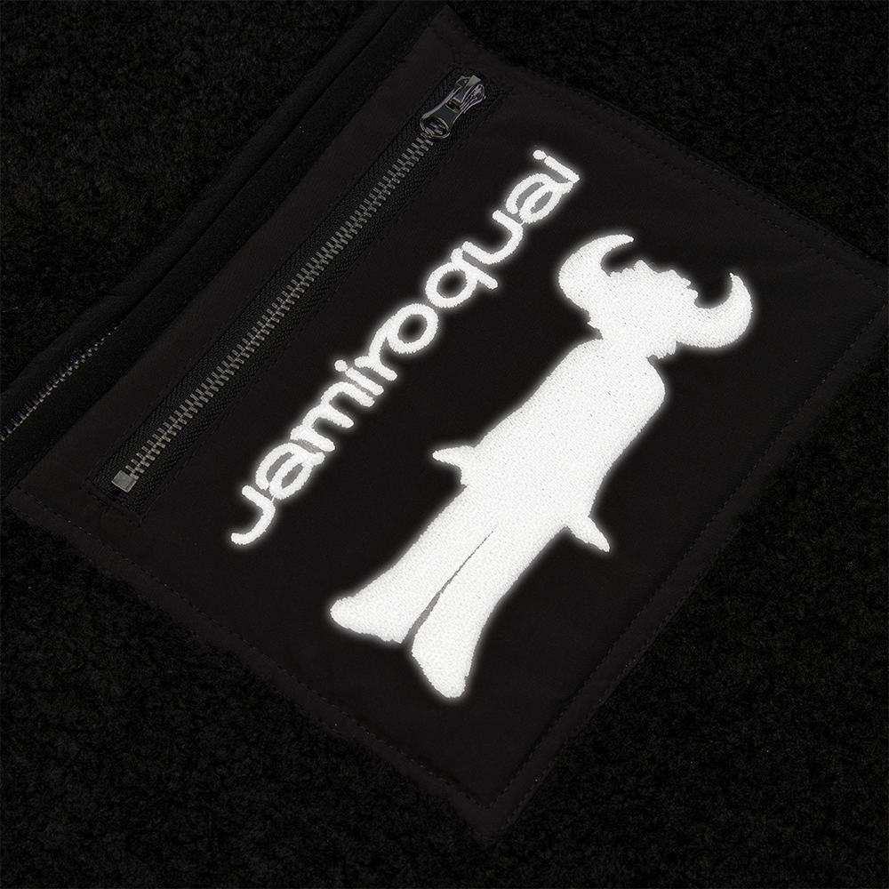 Jamiroquai - Space Cowboy 30th Anniversary Buffalo Man 3M Reflective Fleece Sherpa Jacket.