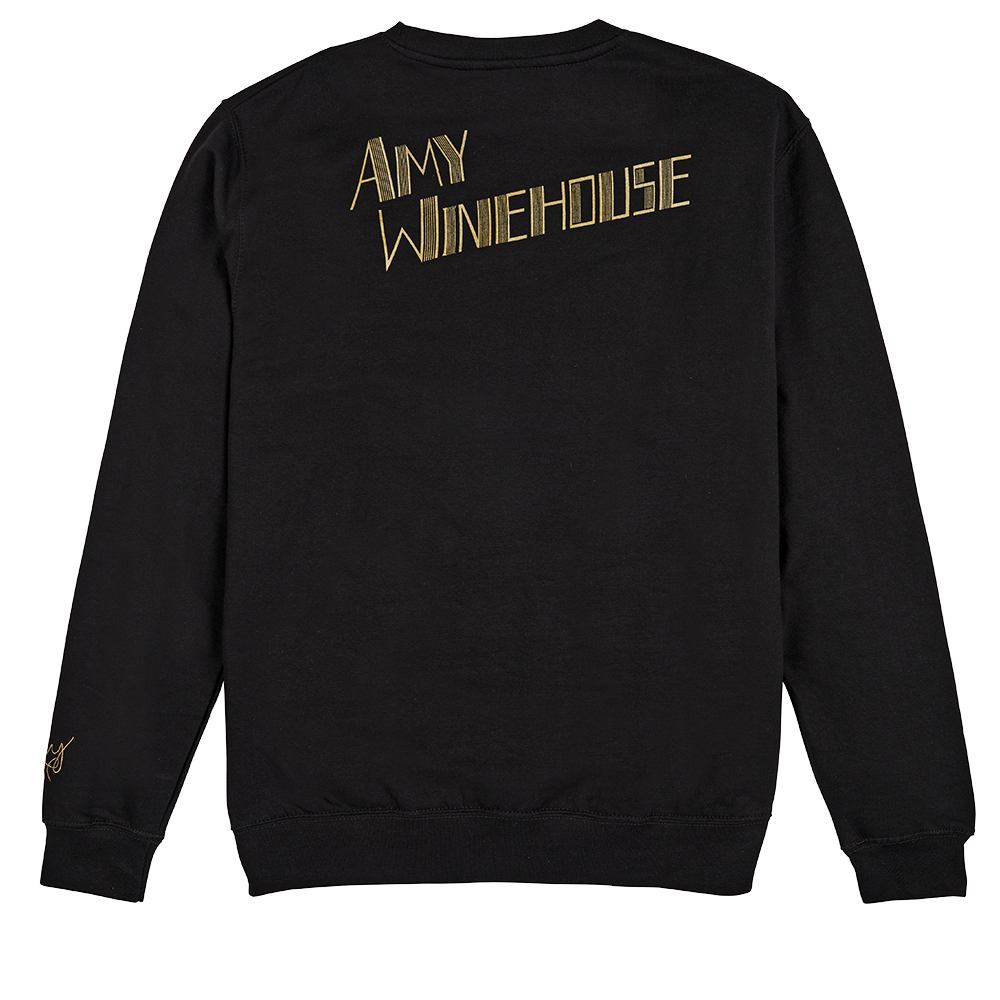 Amy Winehouse - Amy Winehouse Black Poem Crewneck