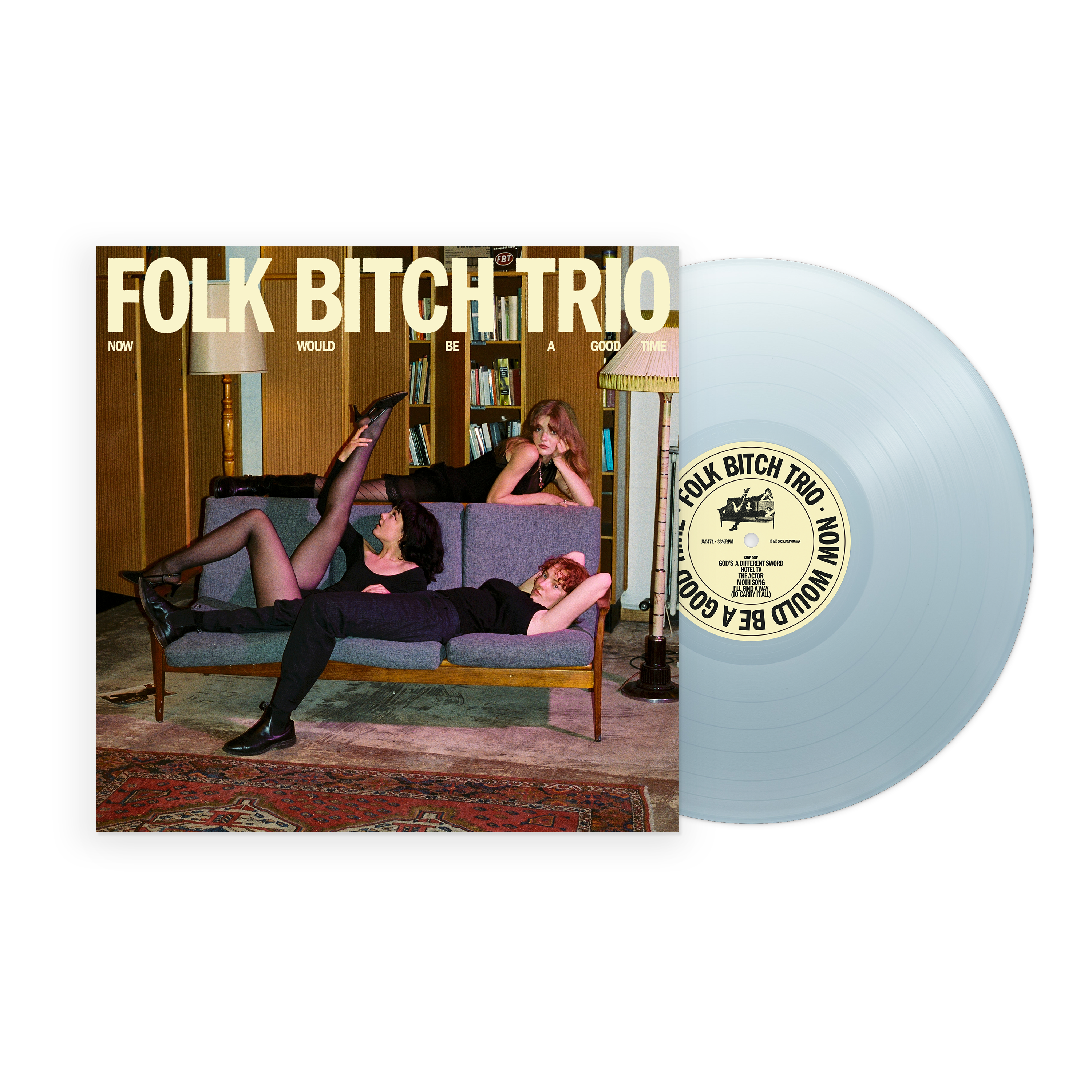 Folk Bitch Trio - Now Would Be A Good Time: Sky Blue Opaque Vinyl LP