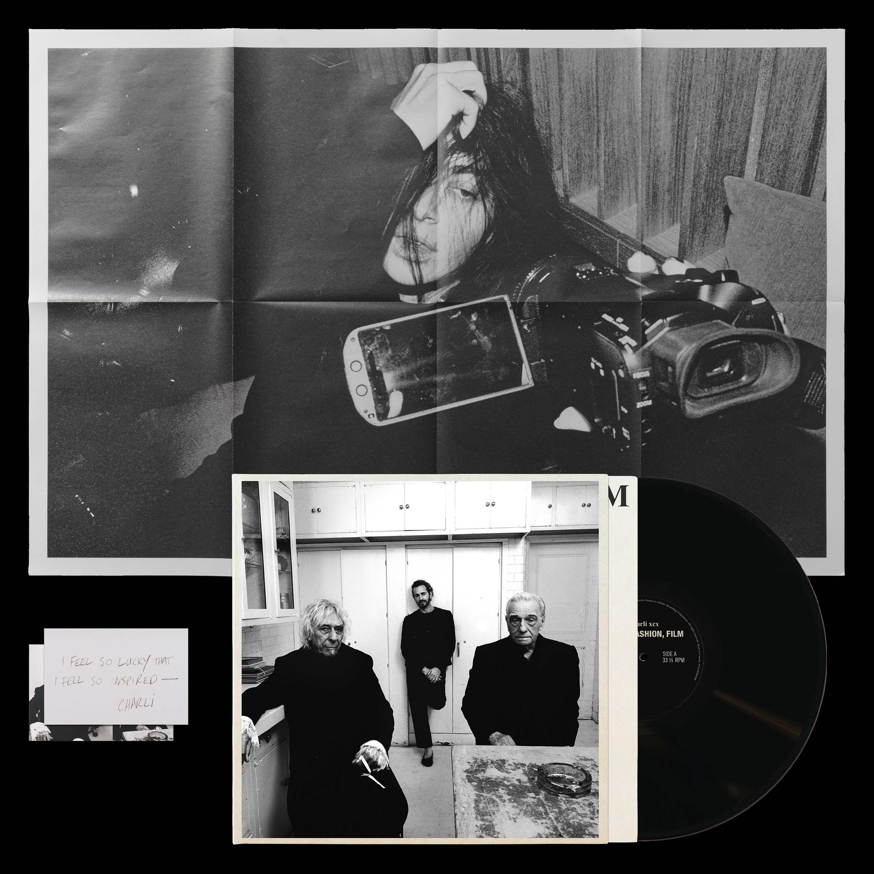 Charli XCX - Music, Fashion, Film: Black Vinyl LP