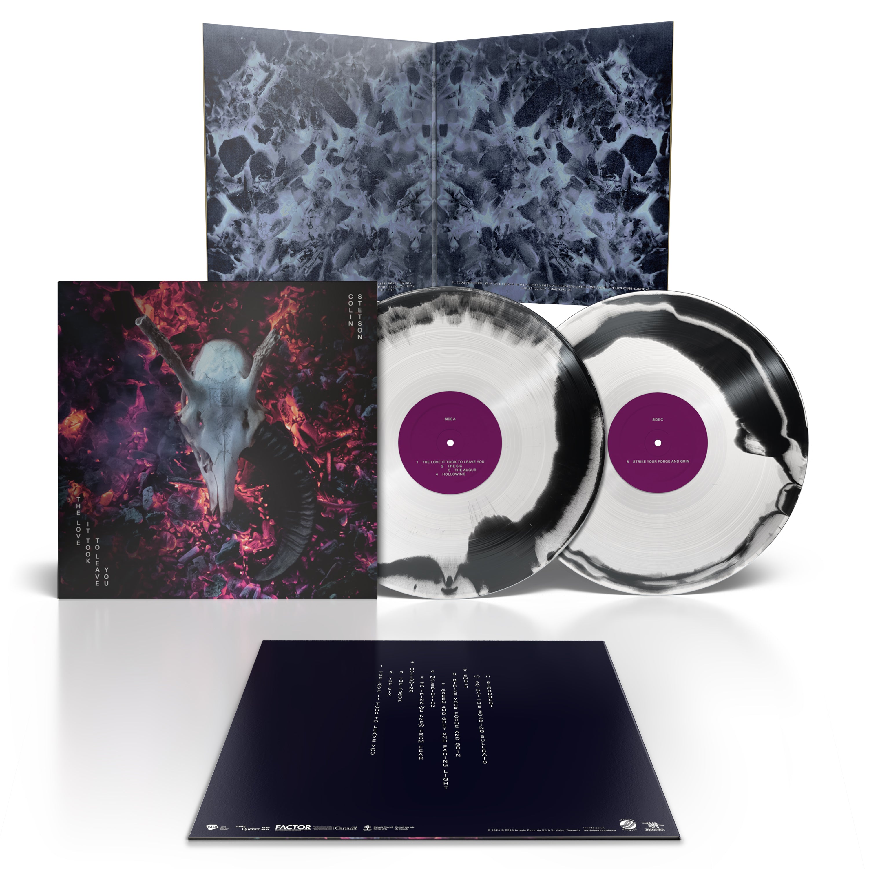 Colin Stetson - The Love It Took To Leave You: Black & White Swirl Vinyl LP