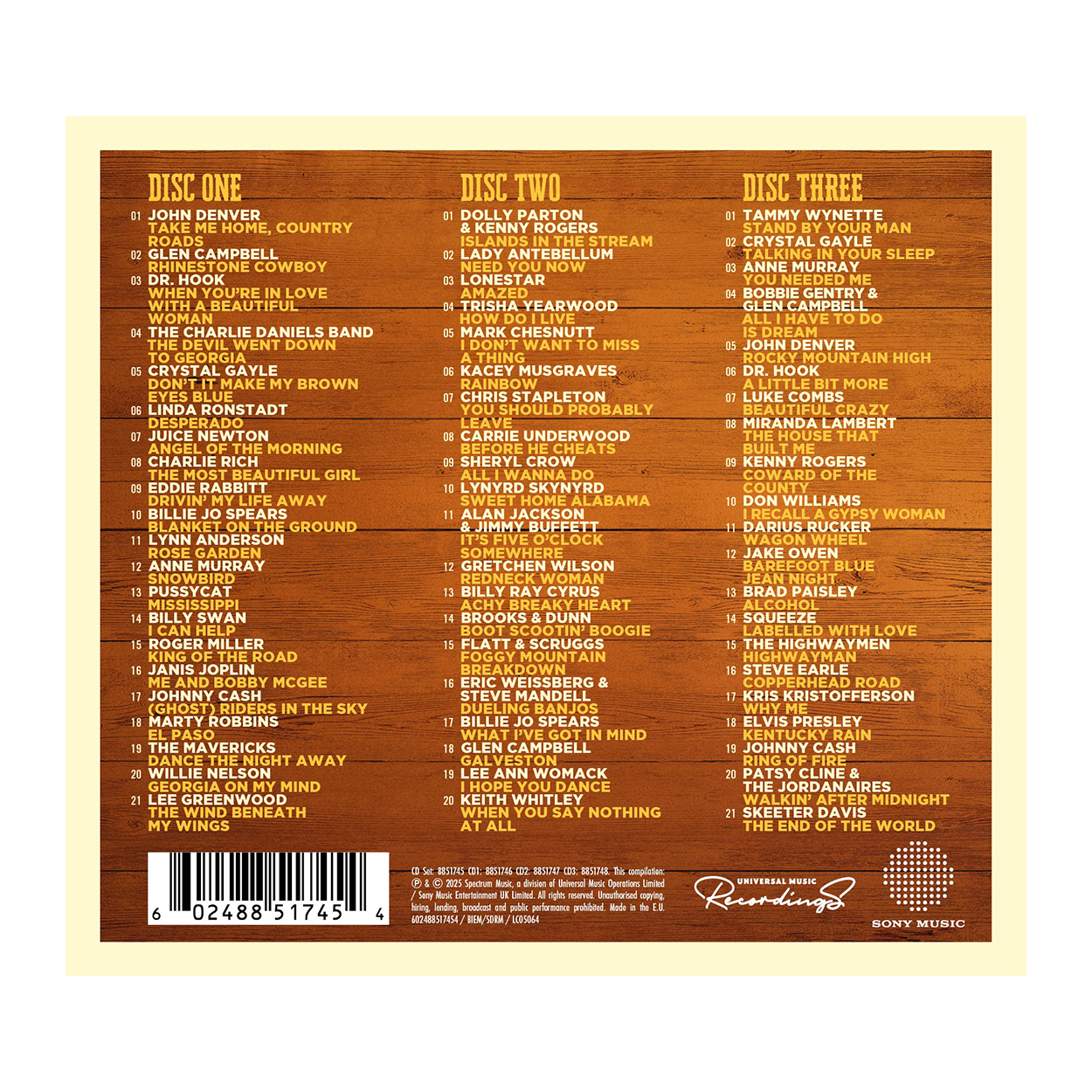 Various Artists - The Best Country Classics Album In The World...EVER!: 3CD