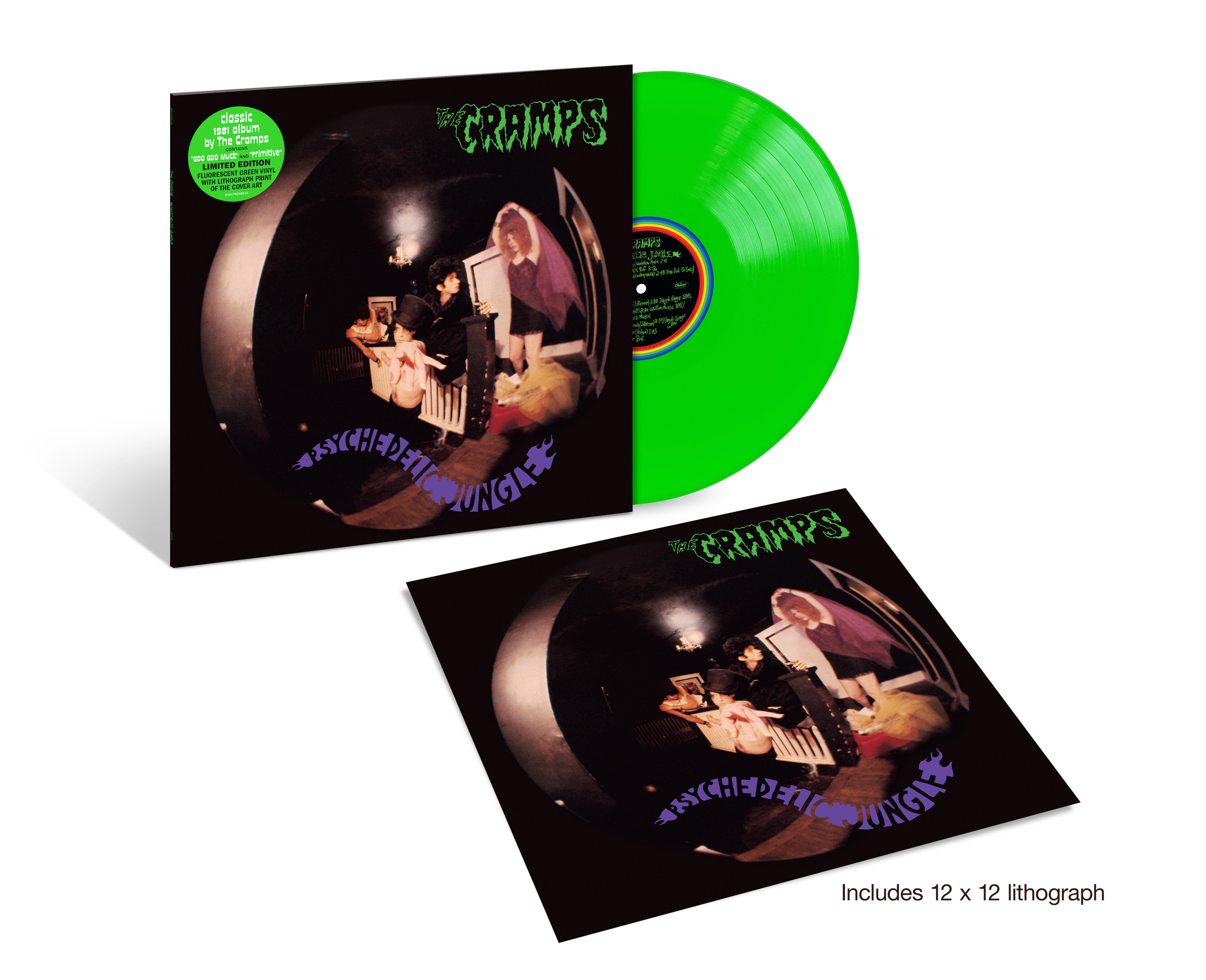 The Cramps - Psychedelic Jungle: Exclusive Fluorescent Green Vinyl LP