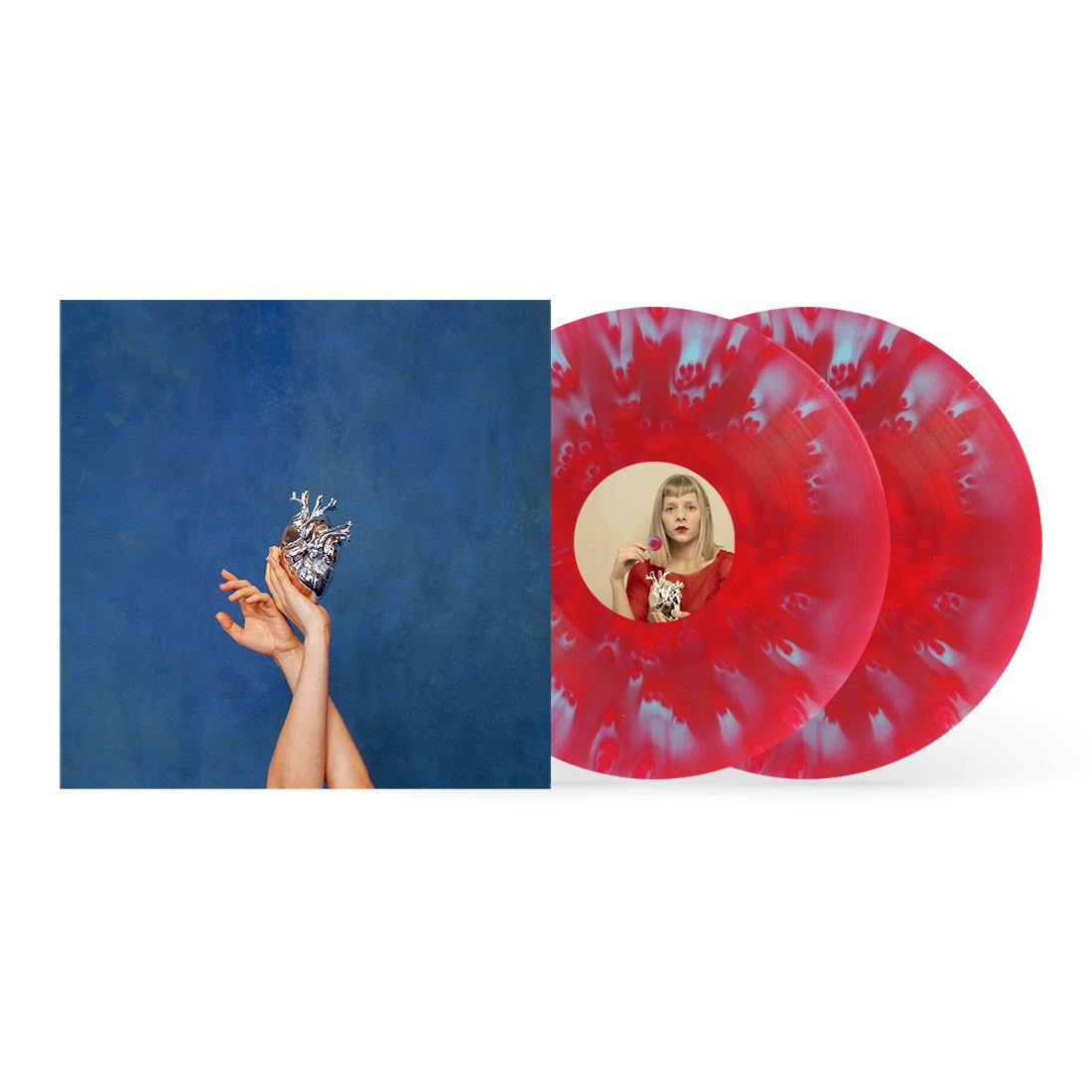 What Happened To The Heart? Limited Red/Blue Vinyl 2LP + Signed Art Card