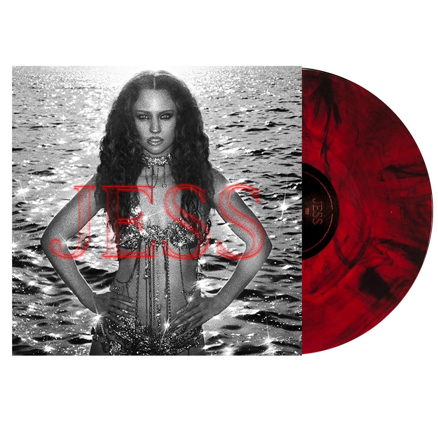 JESS: Signed Red & Black Marble Vinyl LP + Hoodie