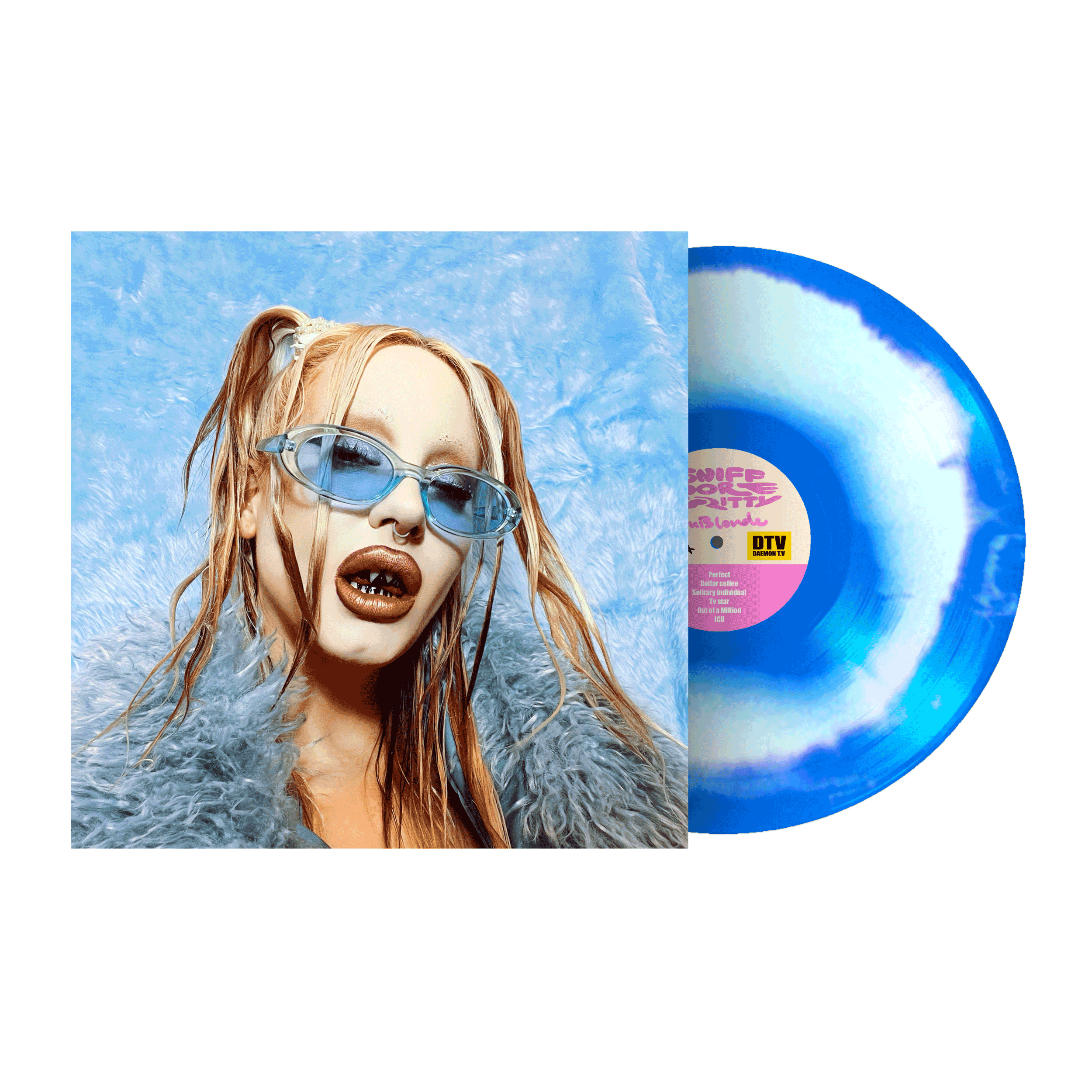 Du Blonde - Sniff More Gritty: Limited Blue & White Vinyl LP