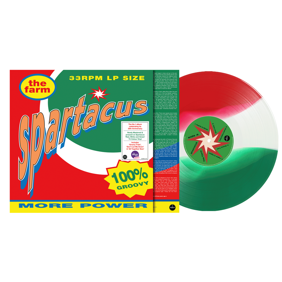 The Farm - Spartacus: Tri Colour Vinyl LP [NAD26]