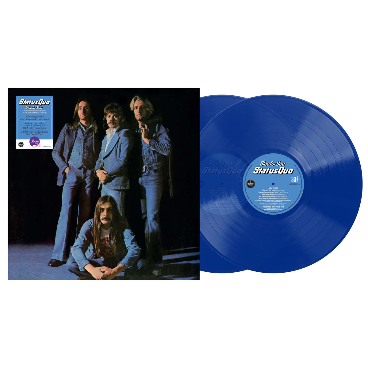 Status Quo - Blue For You: Translucent Blue Vinyl 2LP [NAD26]