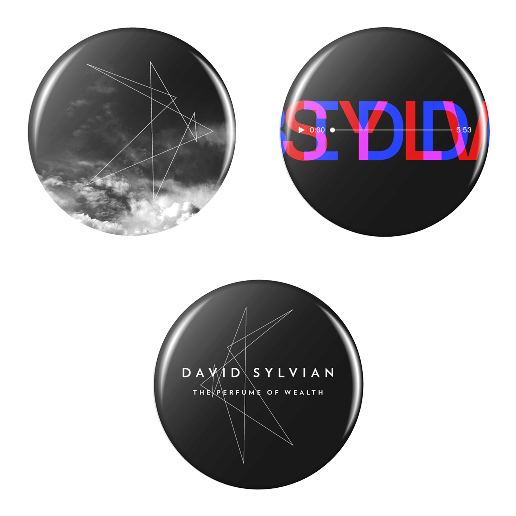 David Sylvian - Forbidden Colours Button Pin Set