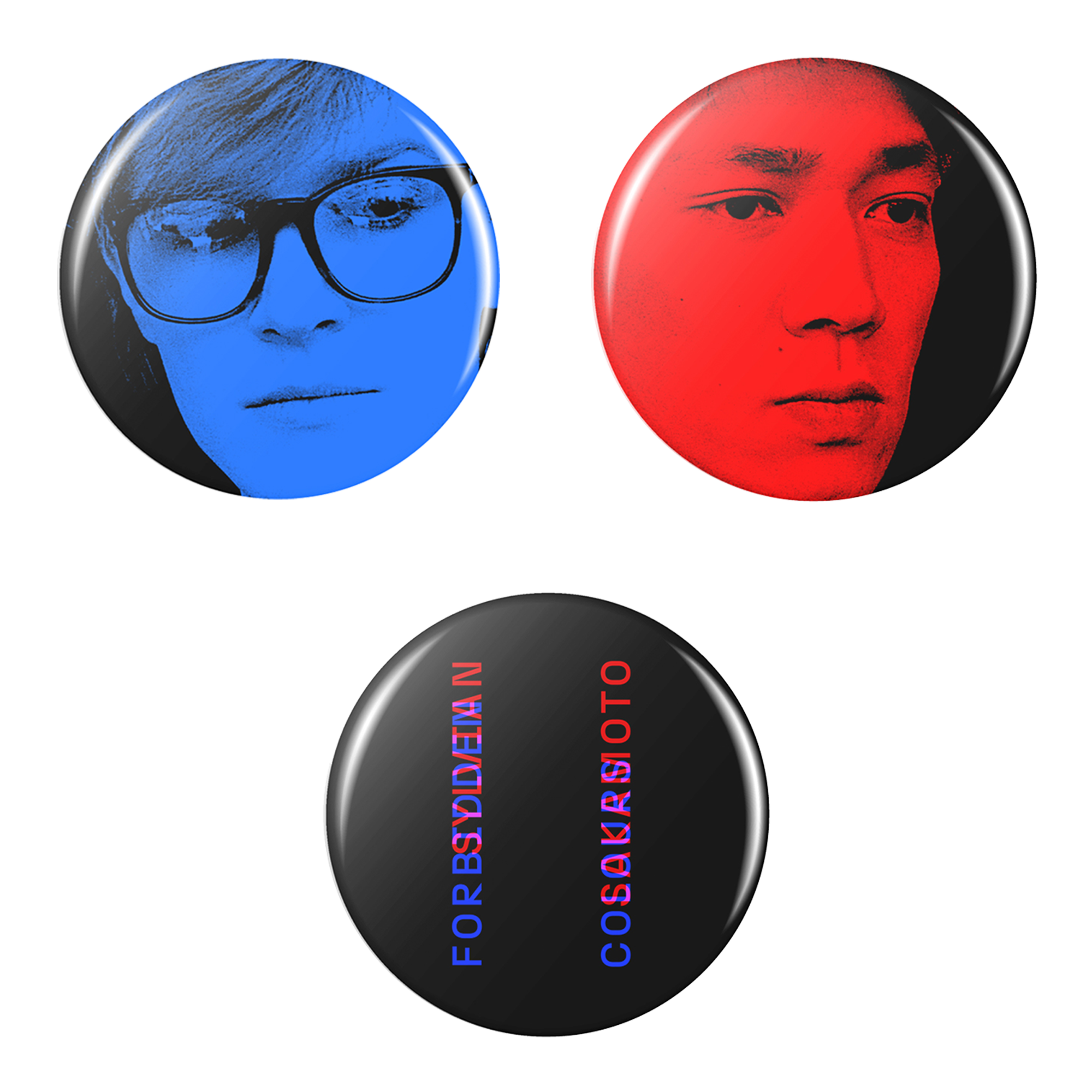 David Sylvian - Forbidden Colours Button Pin Set