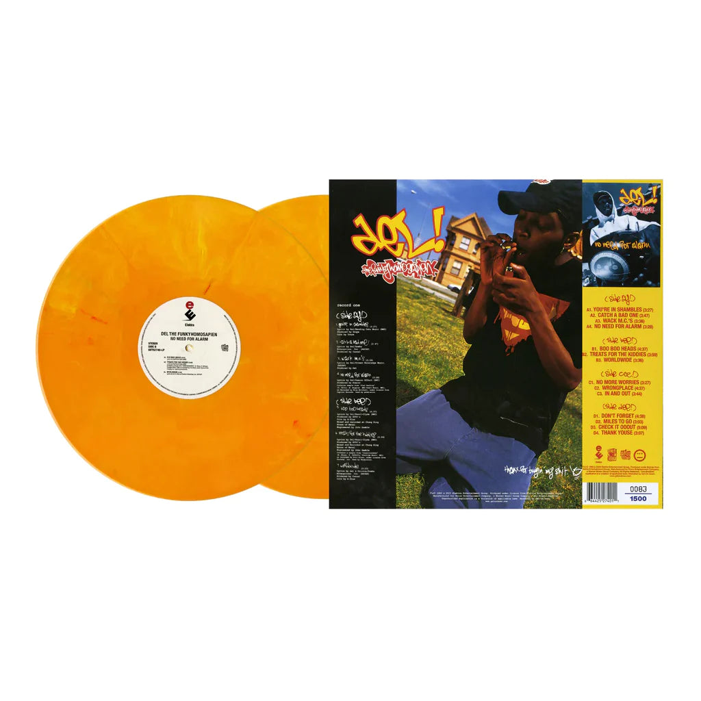 Del The Funky Homosapien - No Need For Alarm: Yellow & Tangerine Swirl Colored Vinyl 2LP