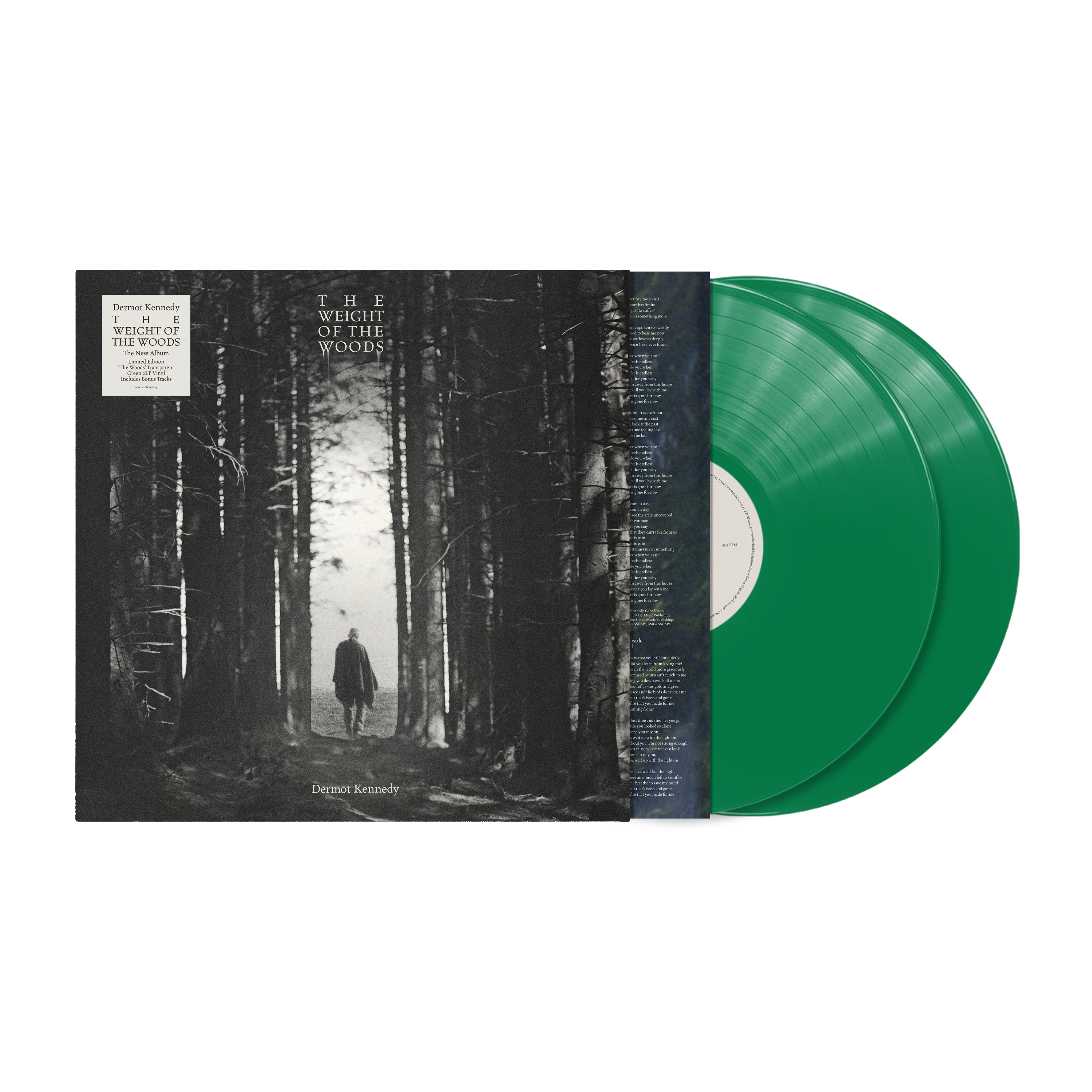 Dermot Kennedy - The Weight of the Woods: "The Woods" Transparent Green Vinyl