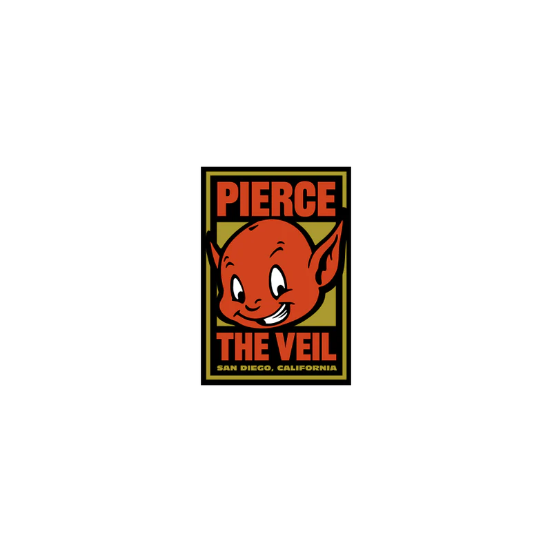 Pierce The Veil - Devil Head Sticker.