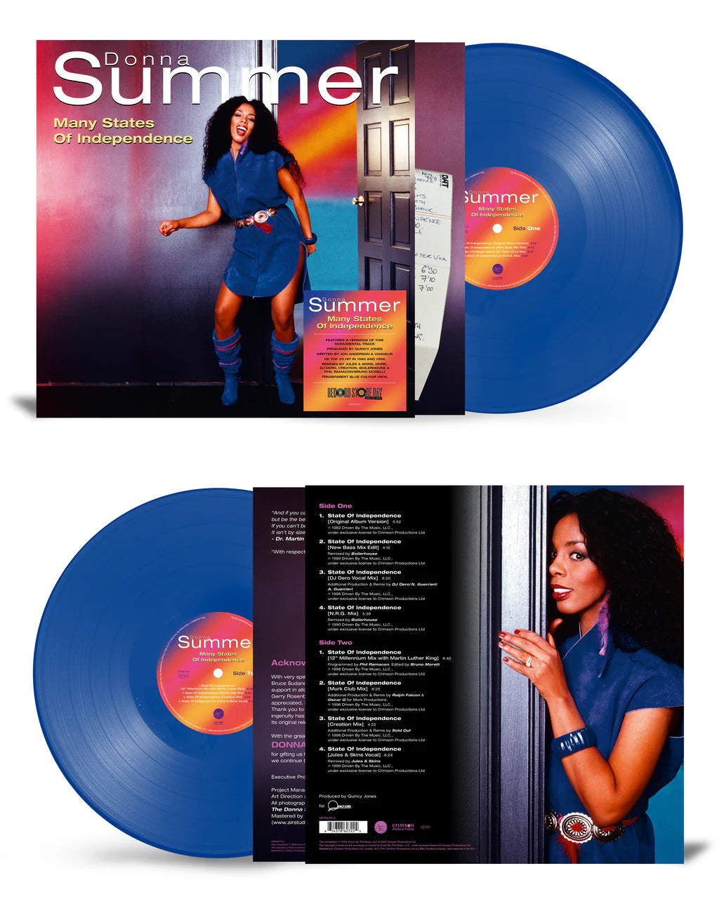 Donna Summer - Many States Of Independence: Limited Translucent Blue Vinyl LP [RSD24]