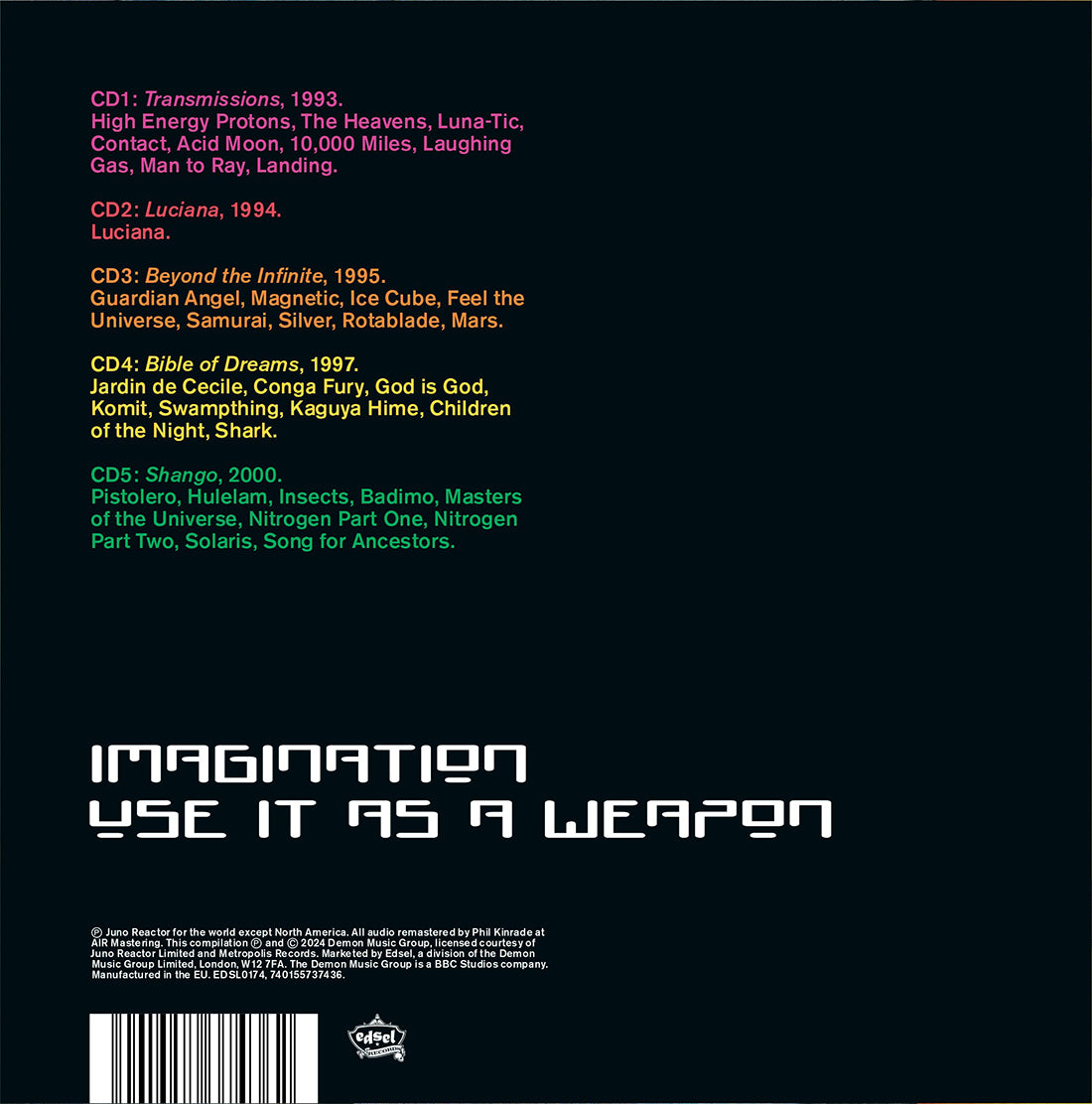 Juno Reactor - Imagination, Use It As a Weapon: Signed 5CD