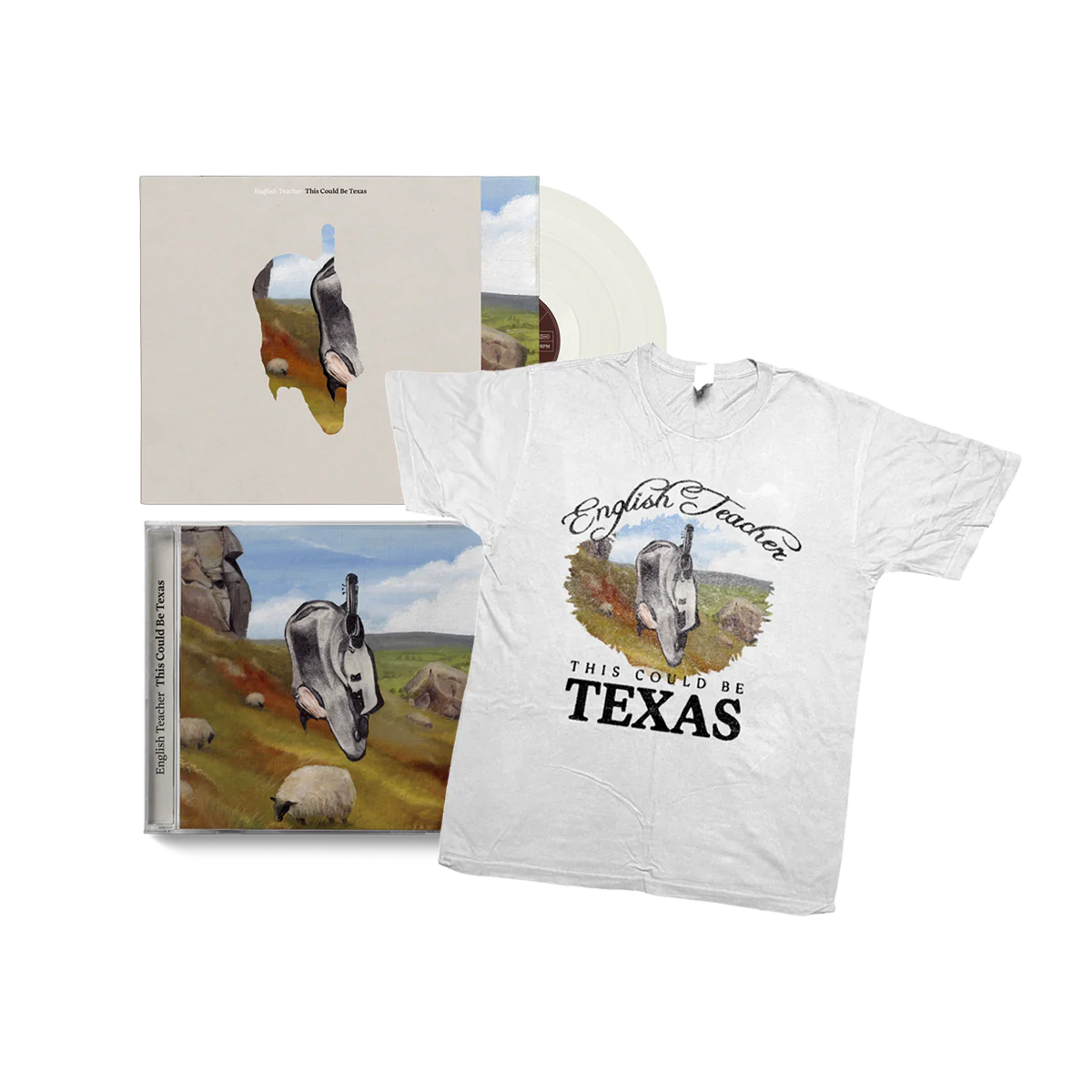 This Could Be Texas: Limited Milky White Vinyl LP, CD, T-Shirt + Signed Art Card