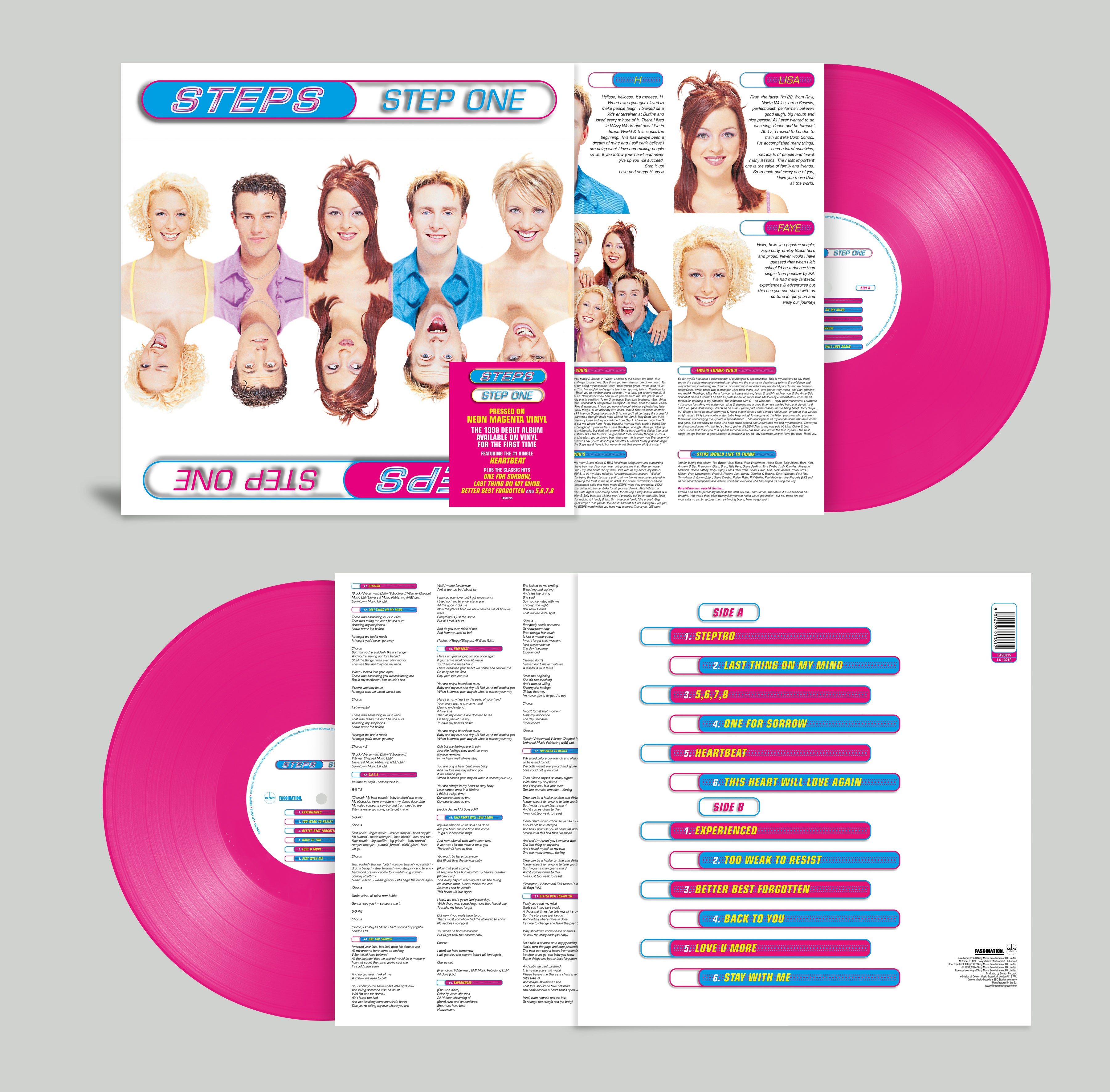 Steps - Step One: Limited Neon Magenta Vinyl LP