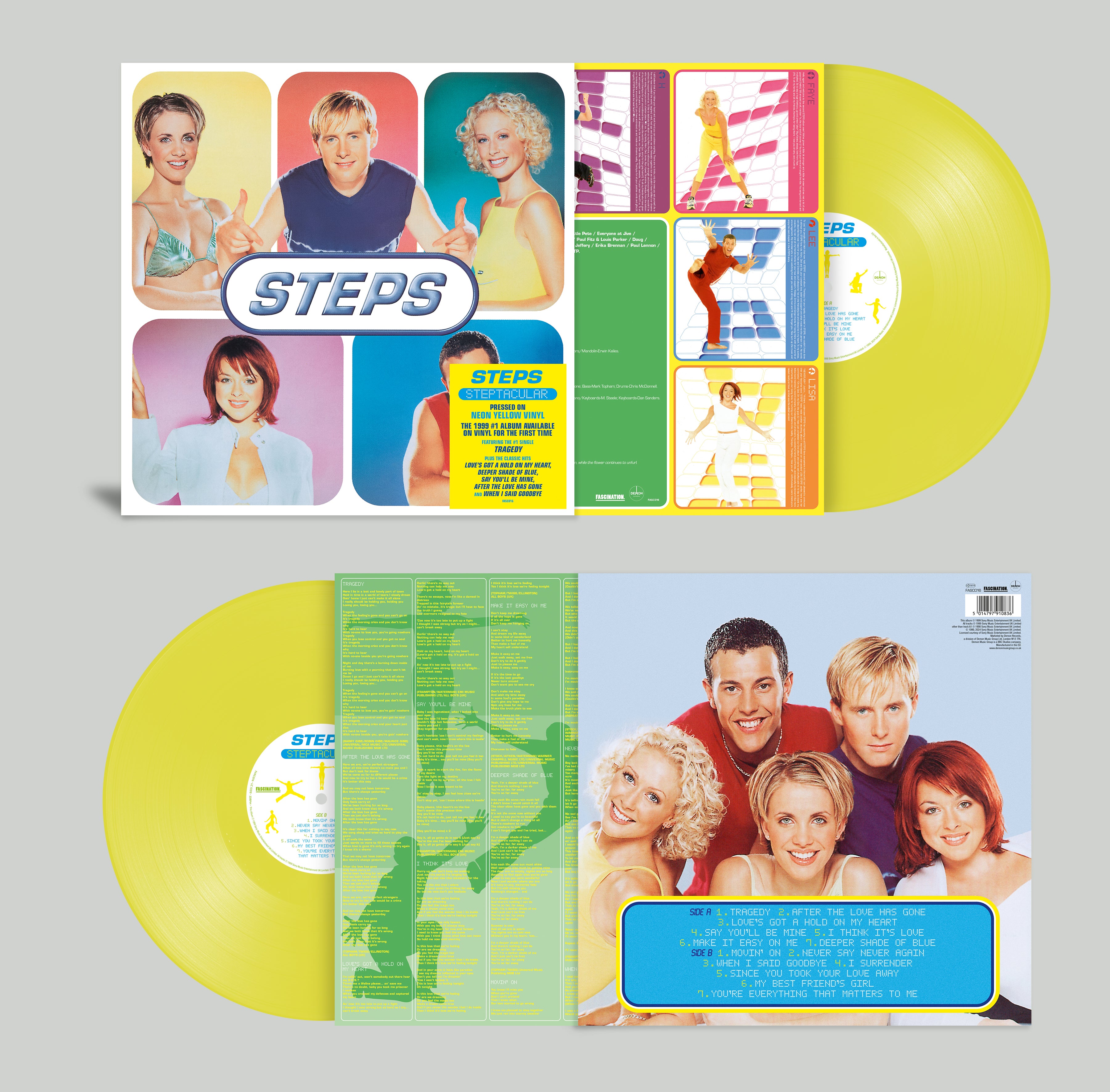 Steps - Steptacular: Limited Neon Yellow Vinyl LP