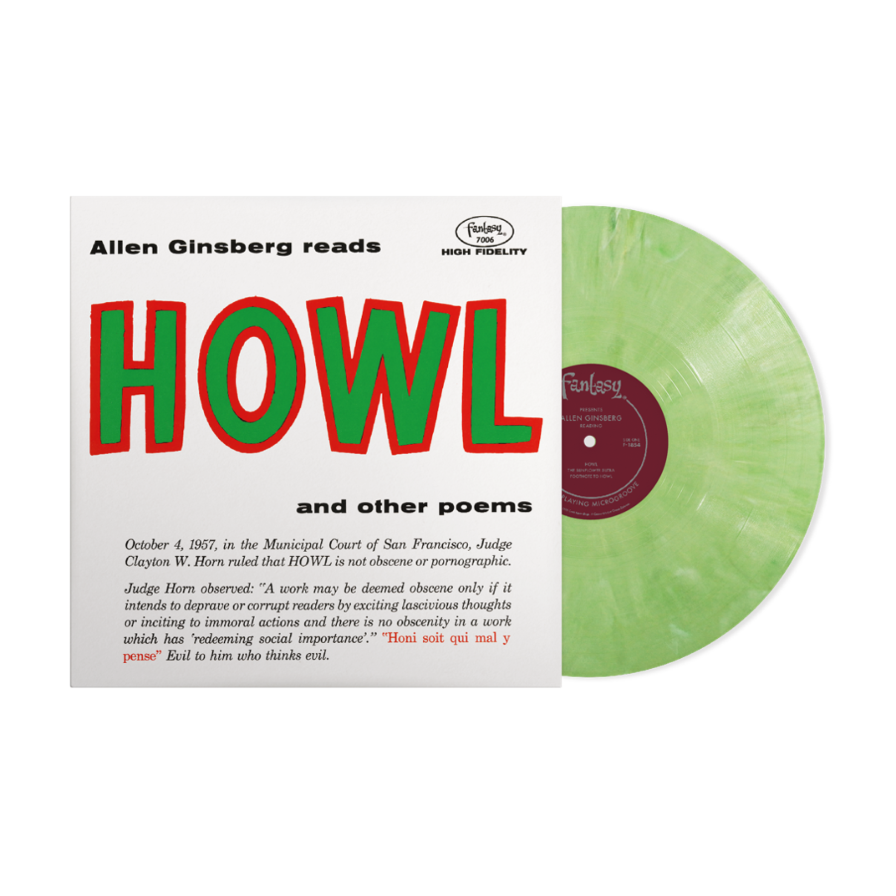 Allen Ginsberg - Howl And Other Poems: Green Blend Vinyl LP