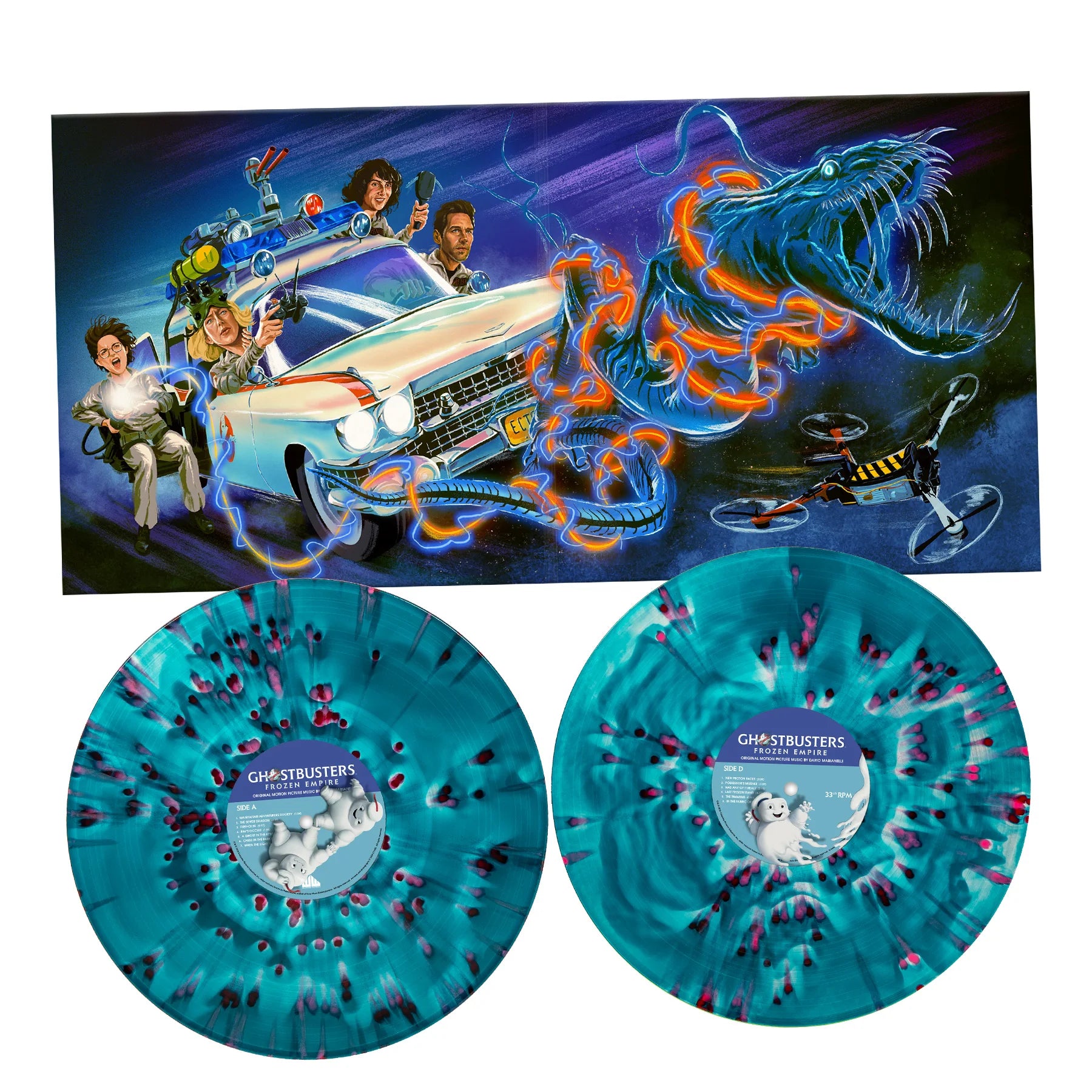 Dario Marianelli - Ghostbusters - Frozen Empire (OST): Limited 'Haunted Ecto-1' Splatter Vinyl 2LP