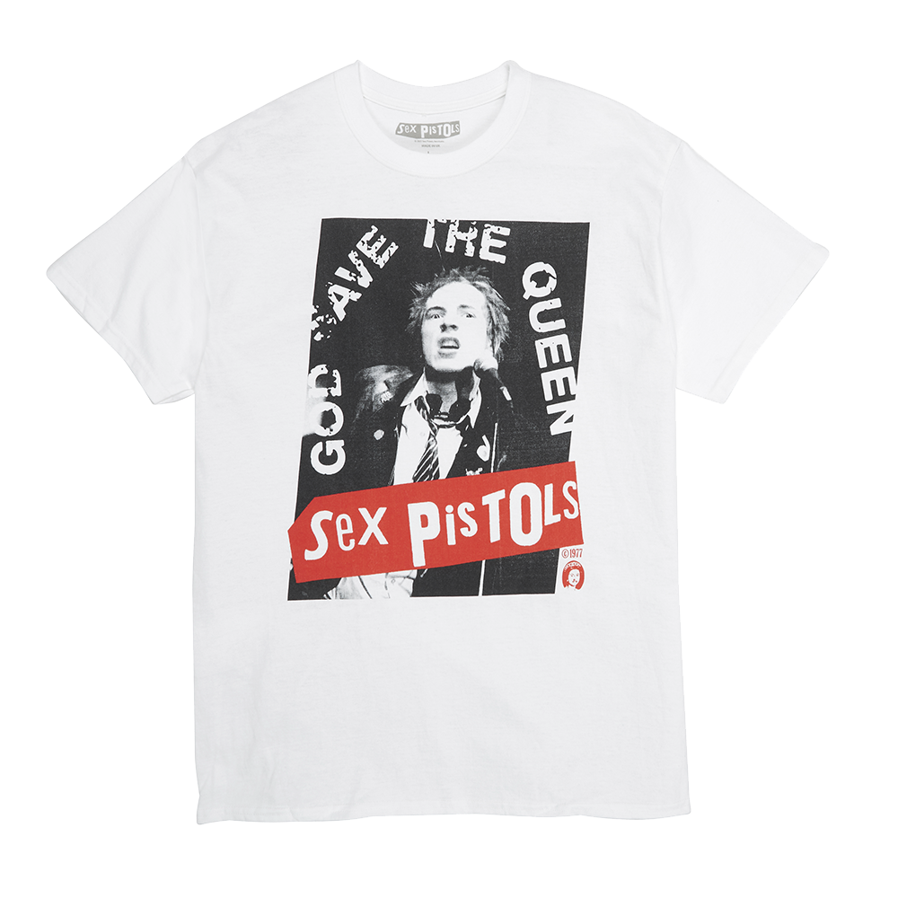 Sex Pistols - God Save The Queen White T-Shirt