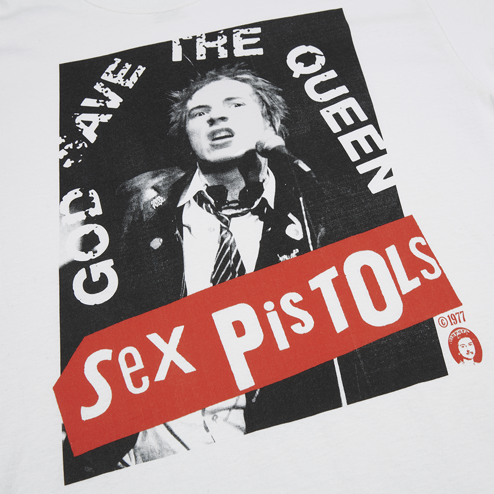 Sex Pistols - God Save The Queen White T-Shirt