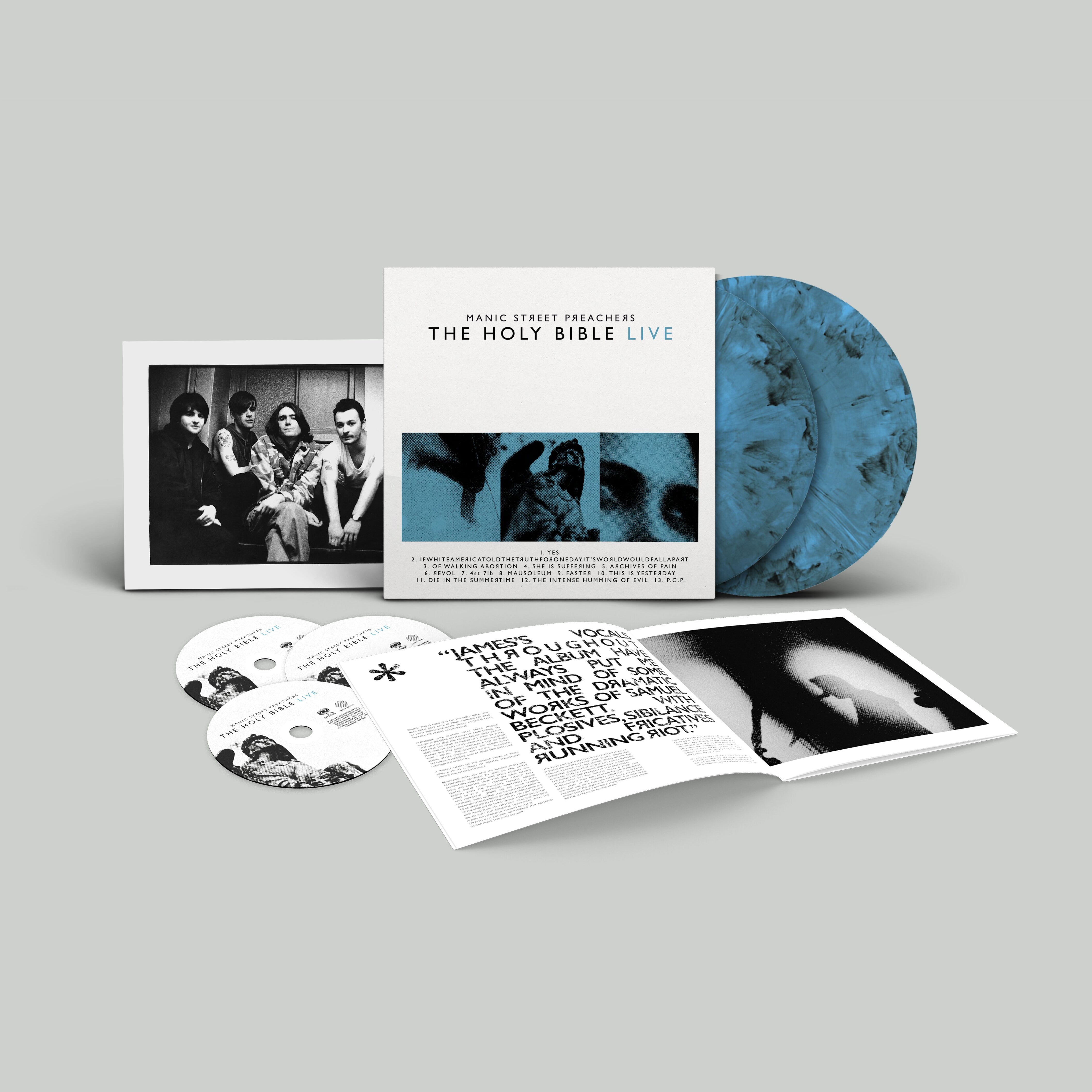 Manic Street Preachers - The Holy Bible Live: Blue Marble Vinyl 2LP & Blu-ray