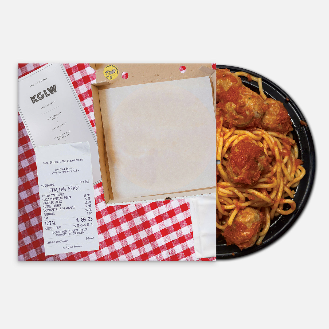 King Gizzard & The Lizard Wizard - Italian Feast Italian Feast Pizza & Spaghetti Meatballs Picture Disc Deluxe Edition