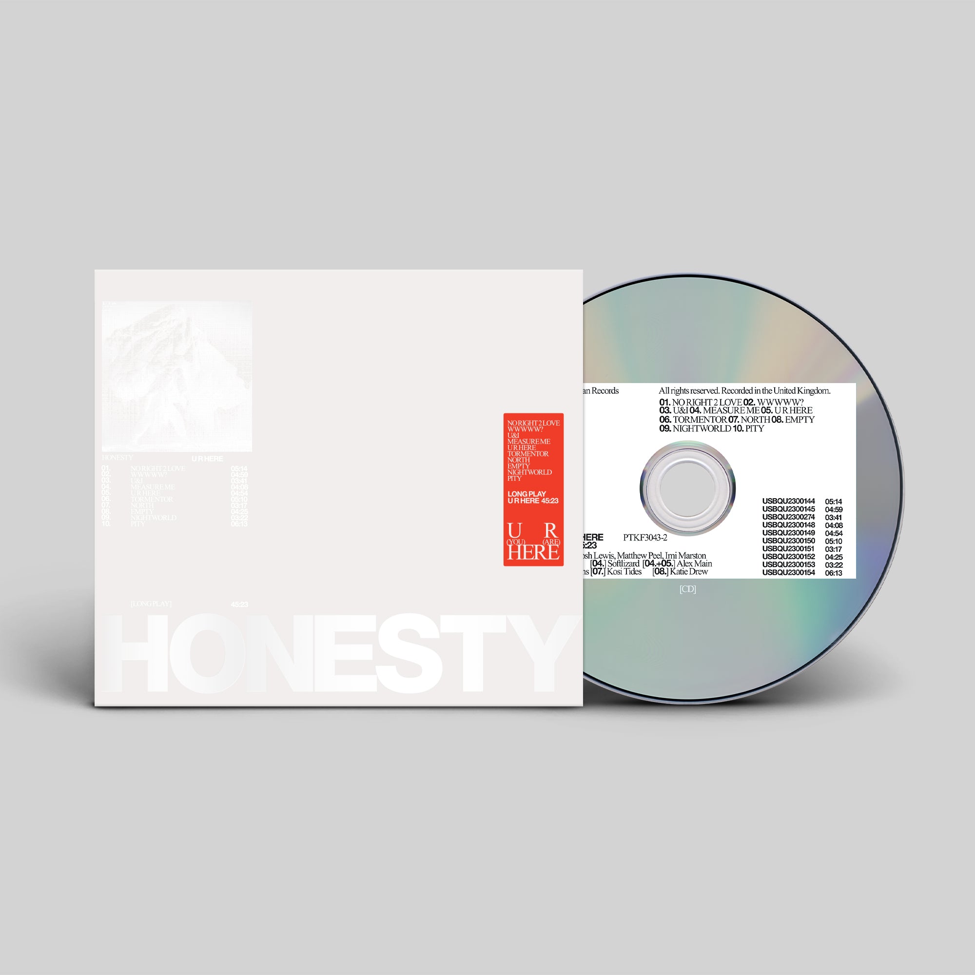 HONESTY - U R HERE: CD