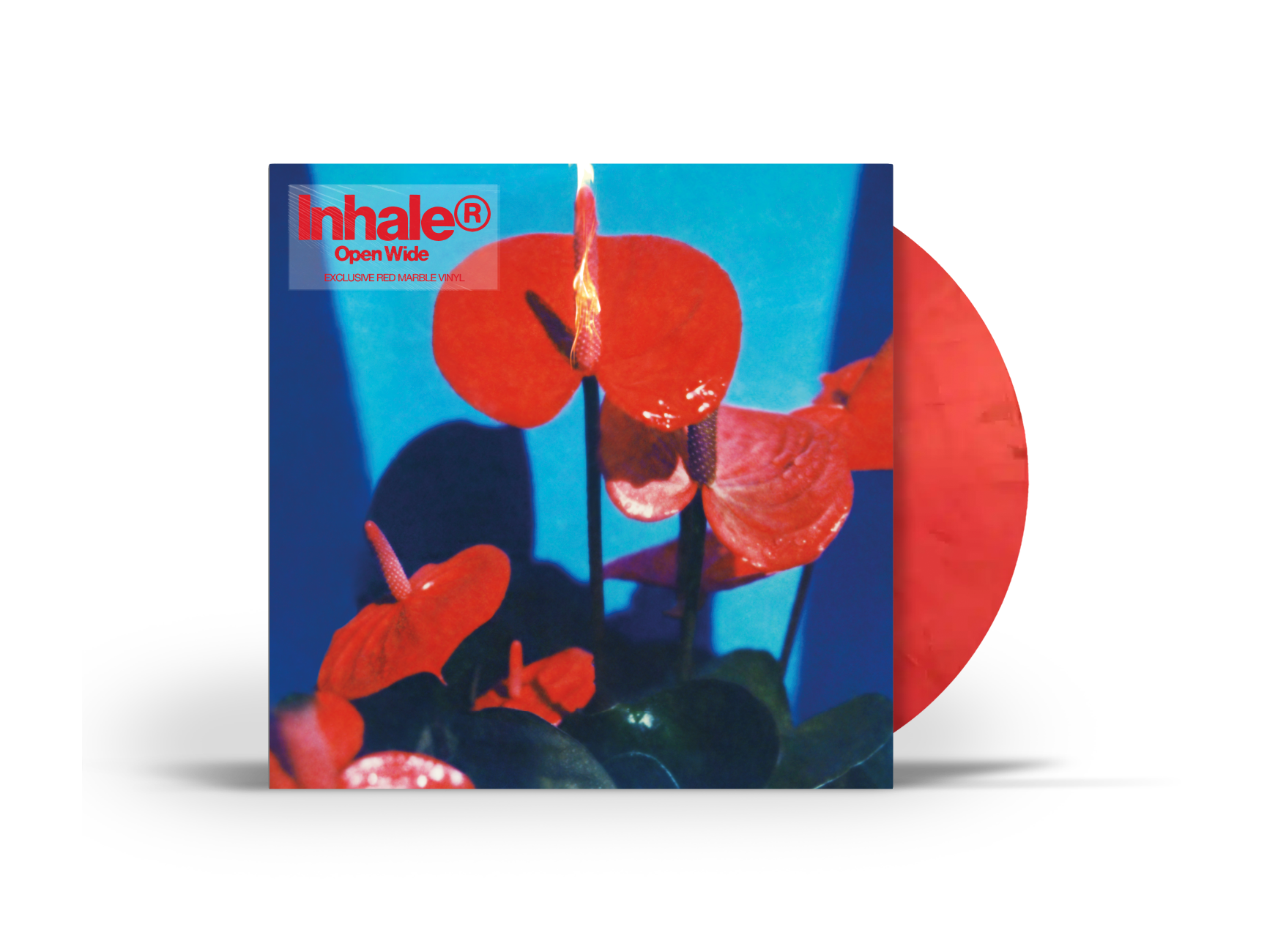 Open Wide: Limited Red Marble Vinyl LP, Black Vinyl LP + Signed Art Card