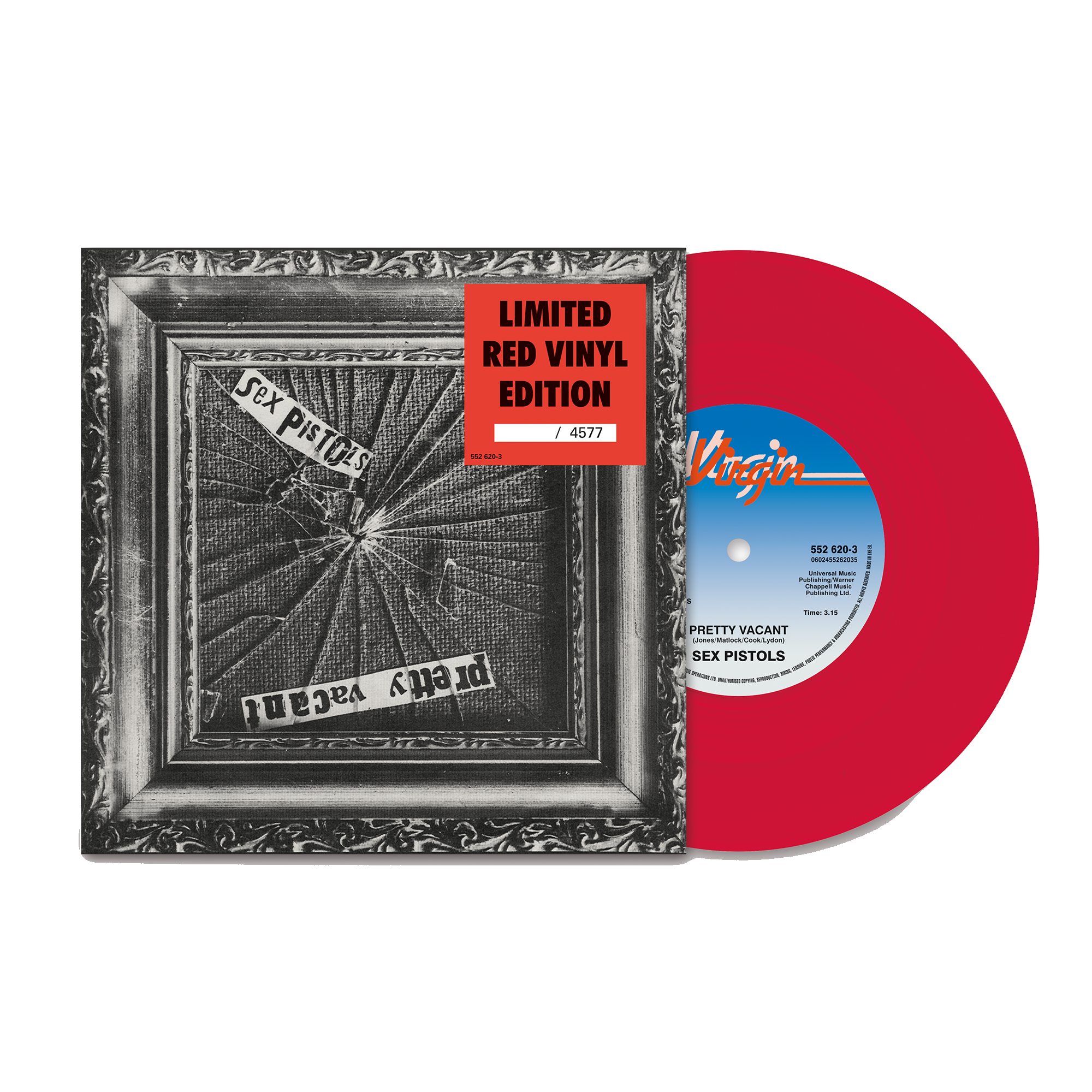 Pretty Vacant: Red Vinyl 7" Single, T-Shirt + Poster
