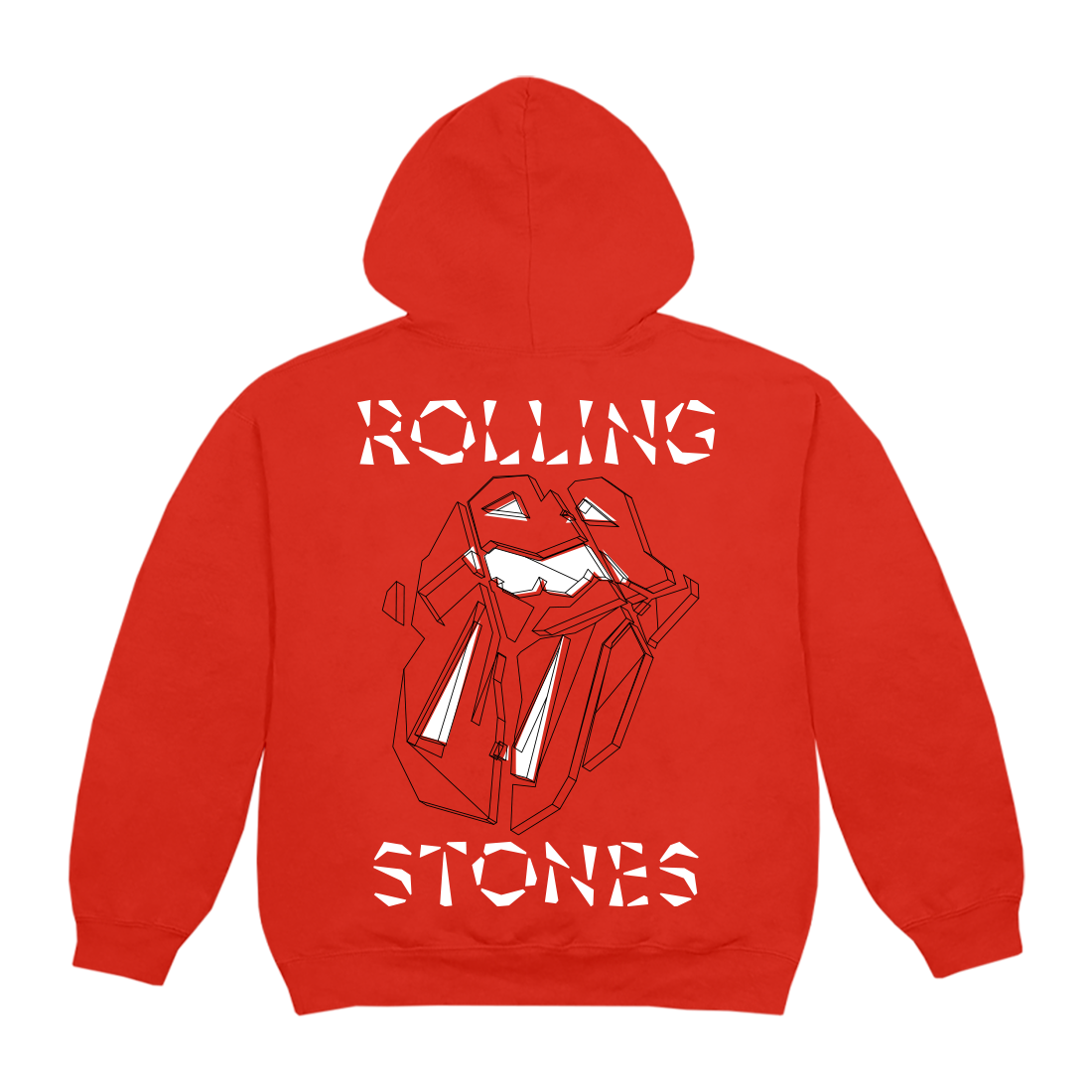 The Rolling Stones - Diamond Tongue Red Hoodie