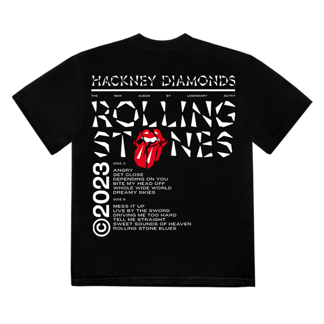 The Rolling Stones - Hackney Diamonds Tracklist T-Shirt