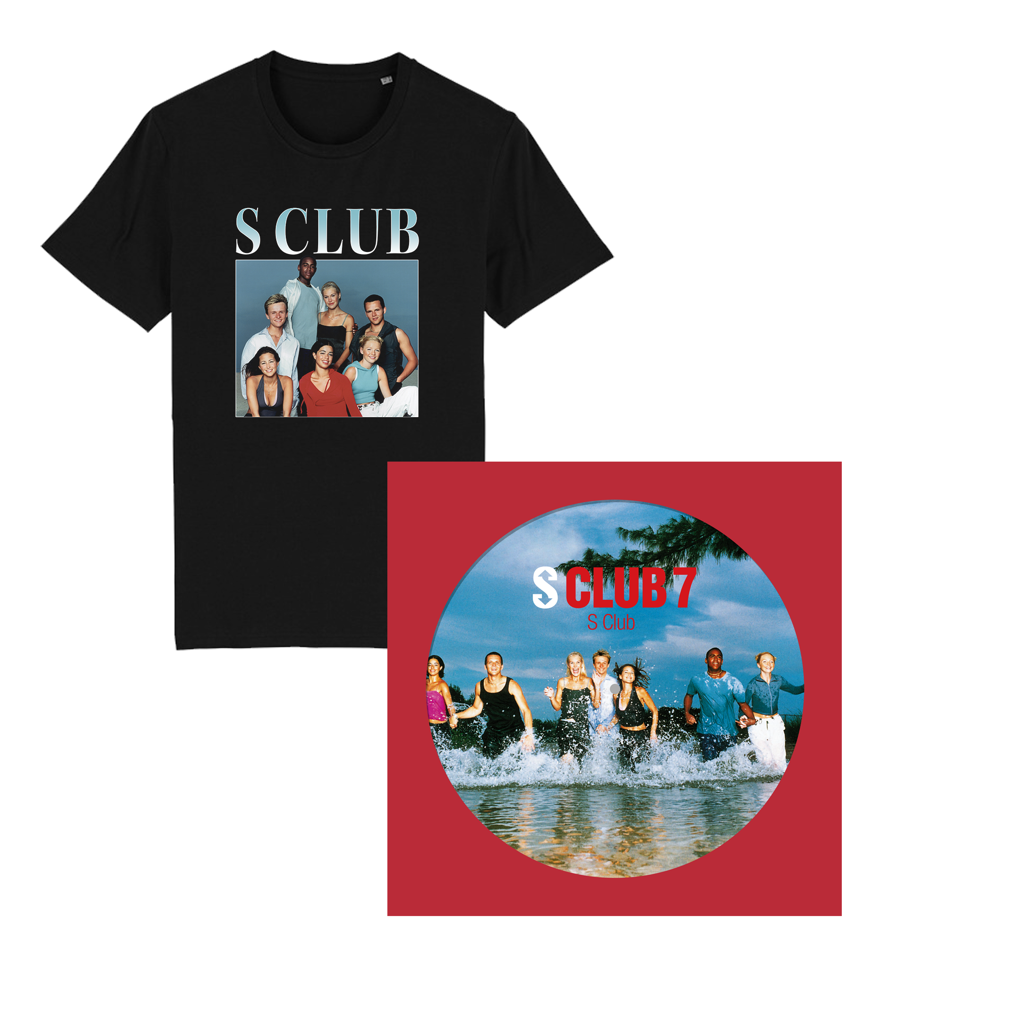 S Club: Picture Disc Vinyl LP + Black Homage T-Shirt