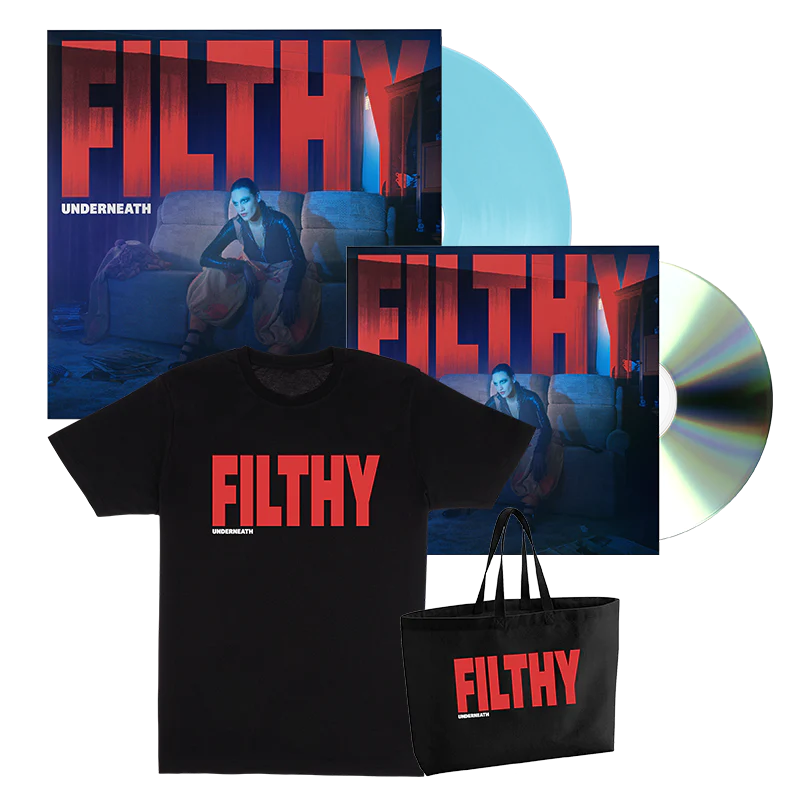 Filthy Underneath: Exclusive Blue Vinyl LP, CD, T-Shirt + Tote Bag